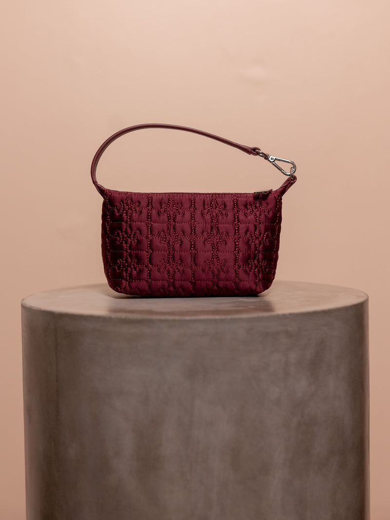 Small Butterfly Pouch in Burgundy