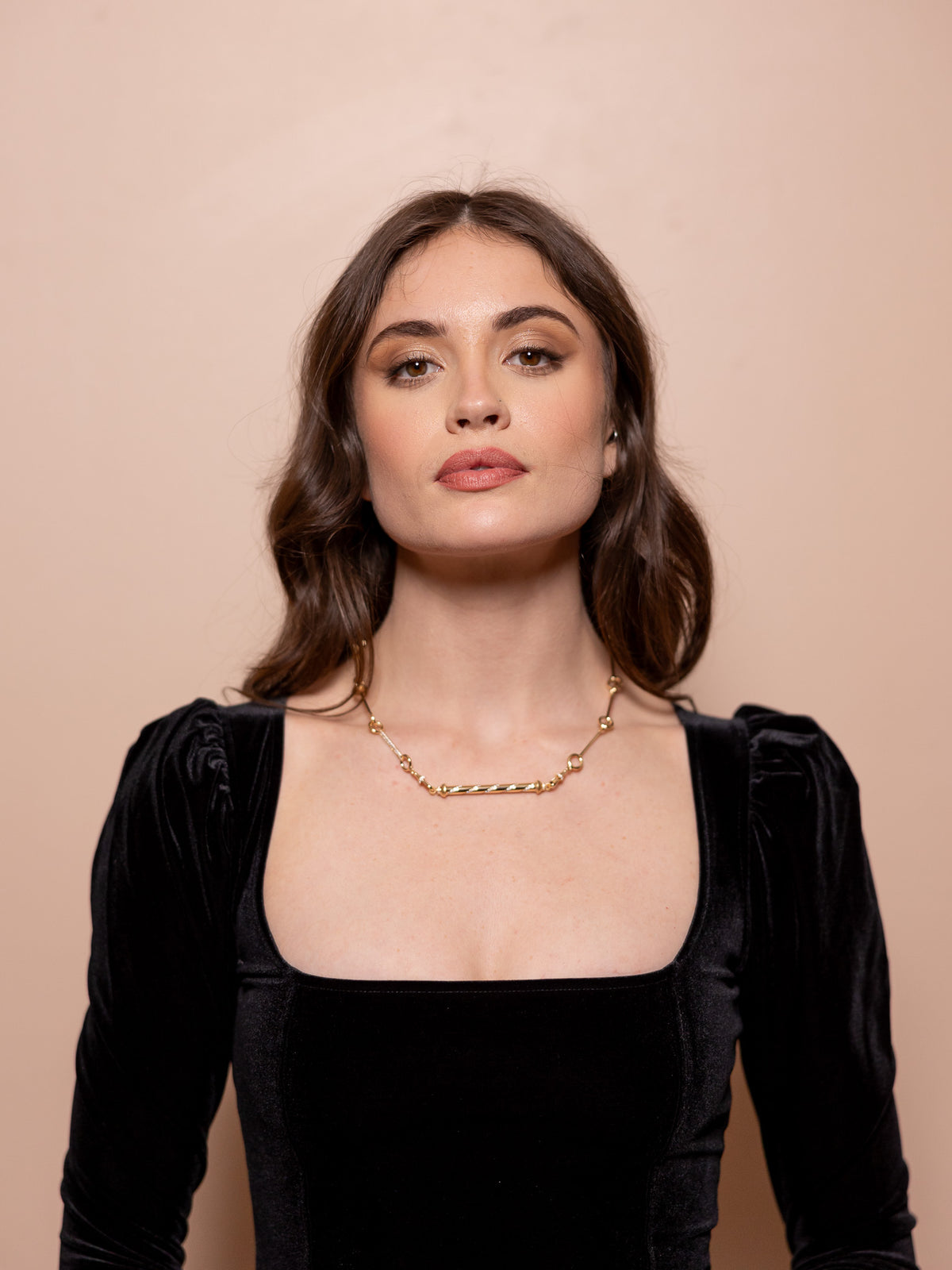 Candy Cane Necklace in Gold & Diamond