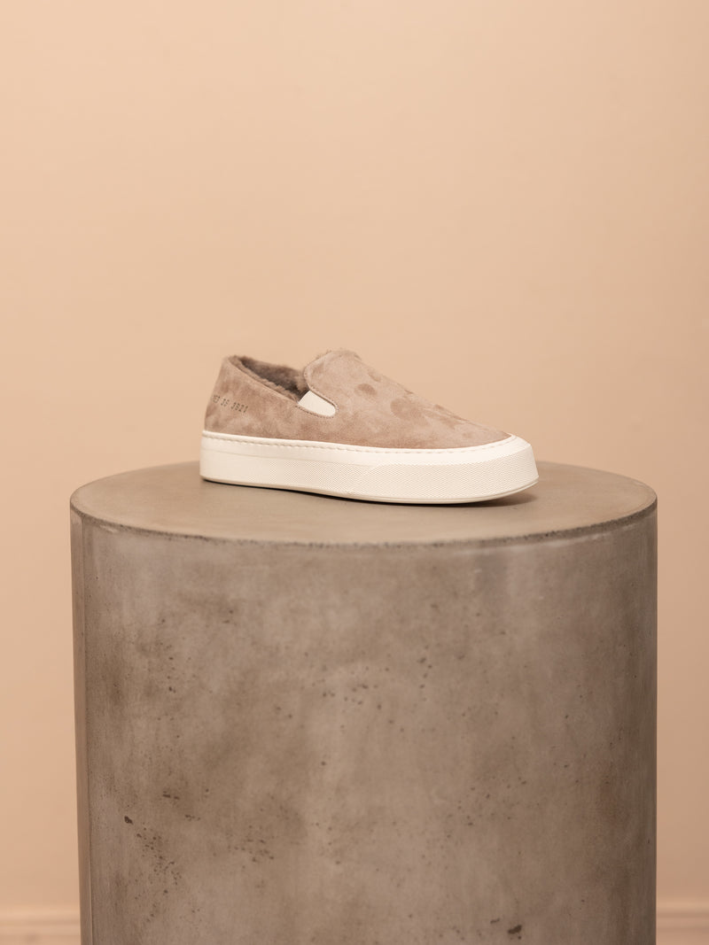 Slip on Suede Shoe with Shearling