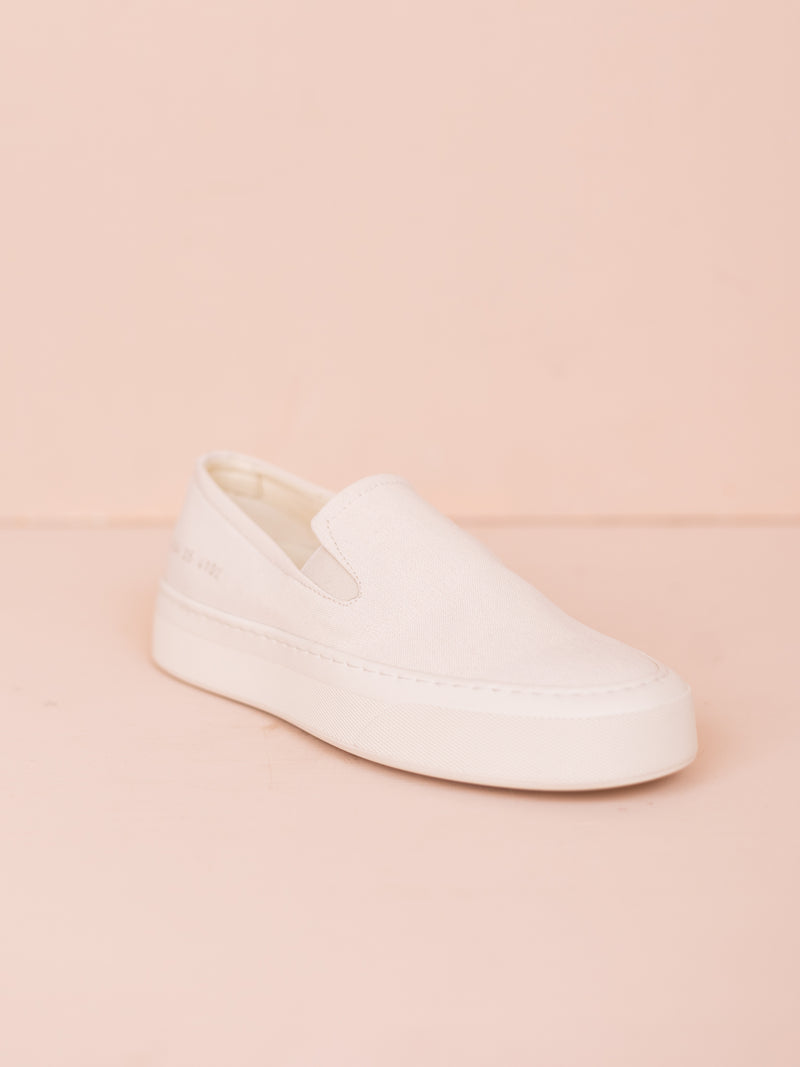 New Slip On Canvas in Off White - Main Image