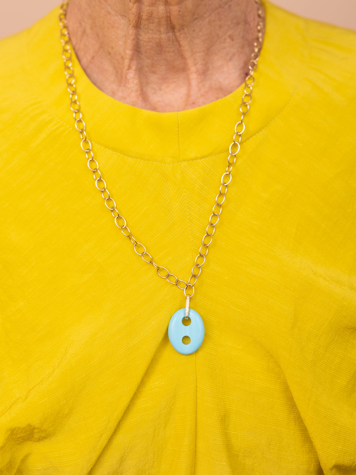 Turquoise Stone Mariner Link