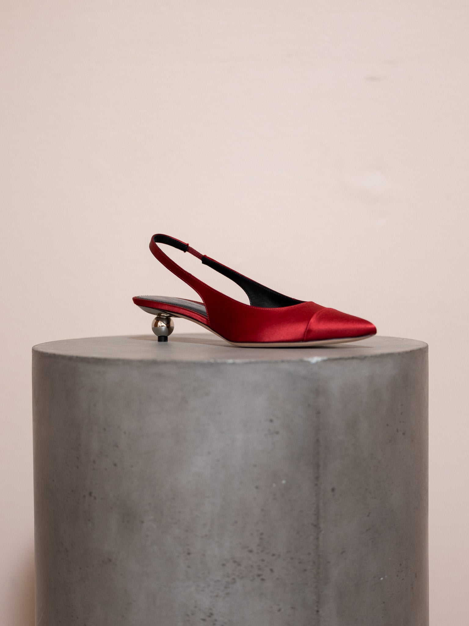 Satin Slingback