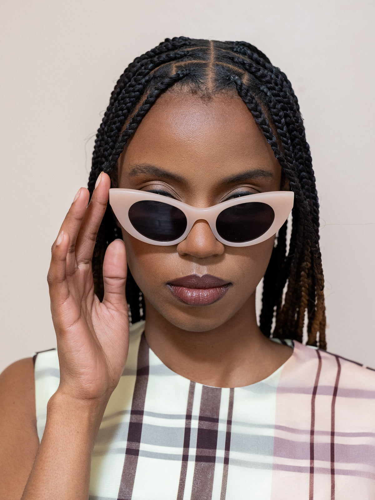 Angelica Sunglasses in Pink and Gold