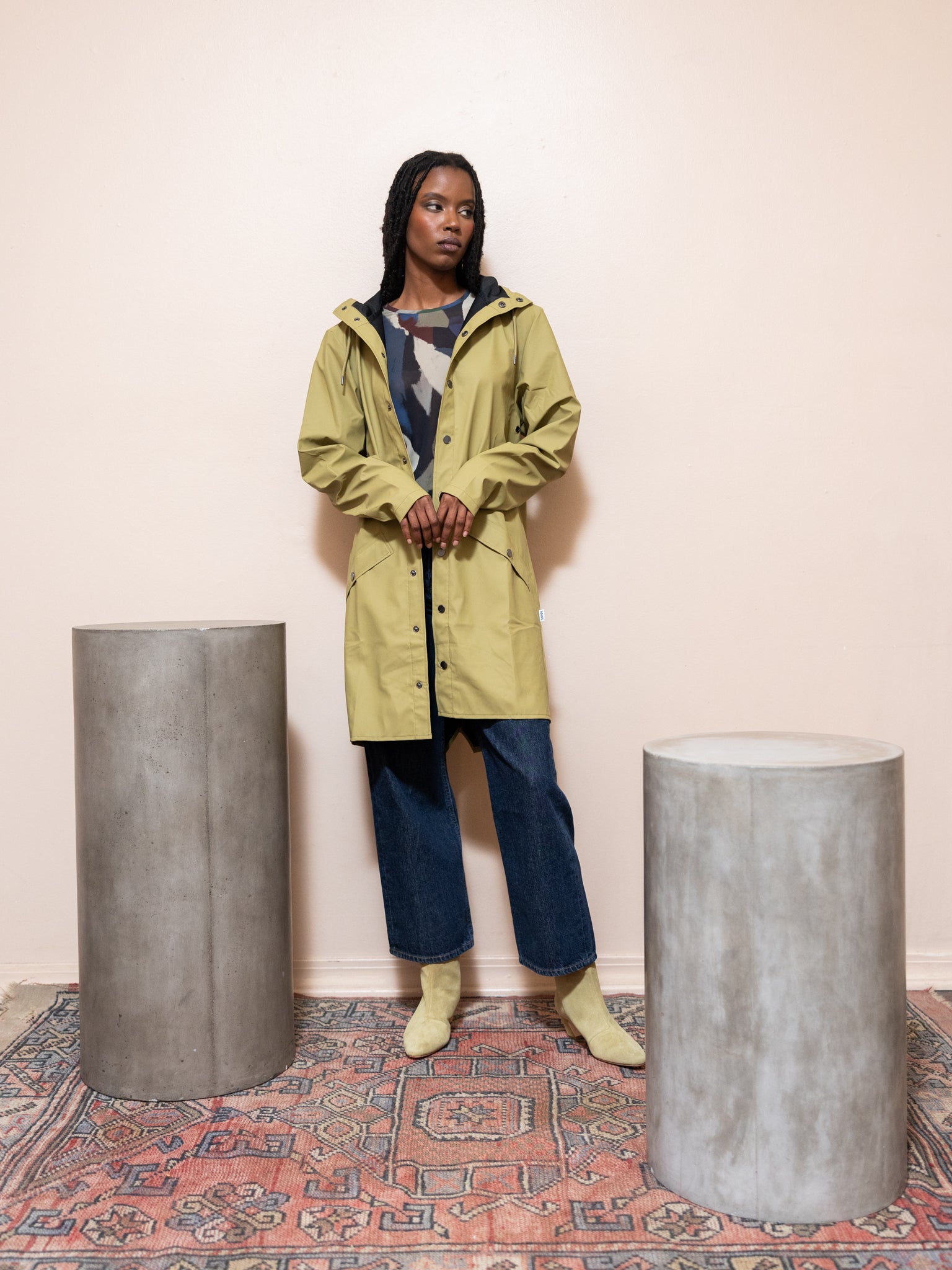 Long Jacket in Khaki