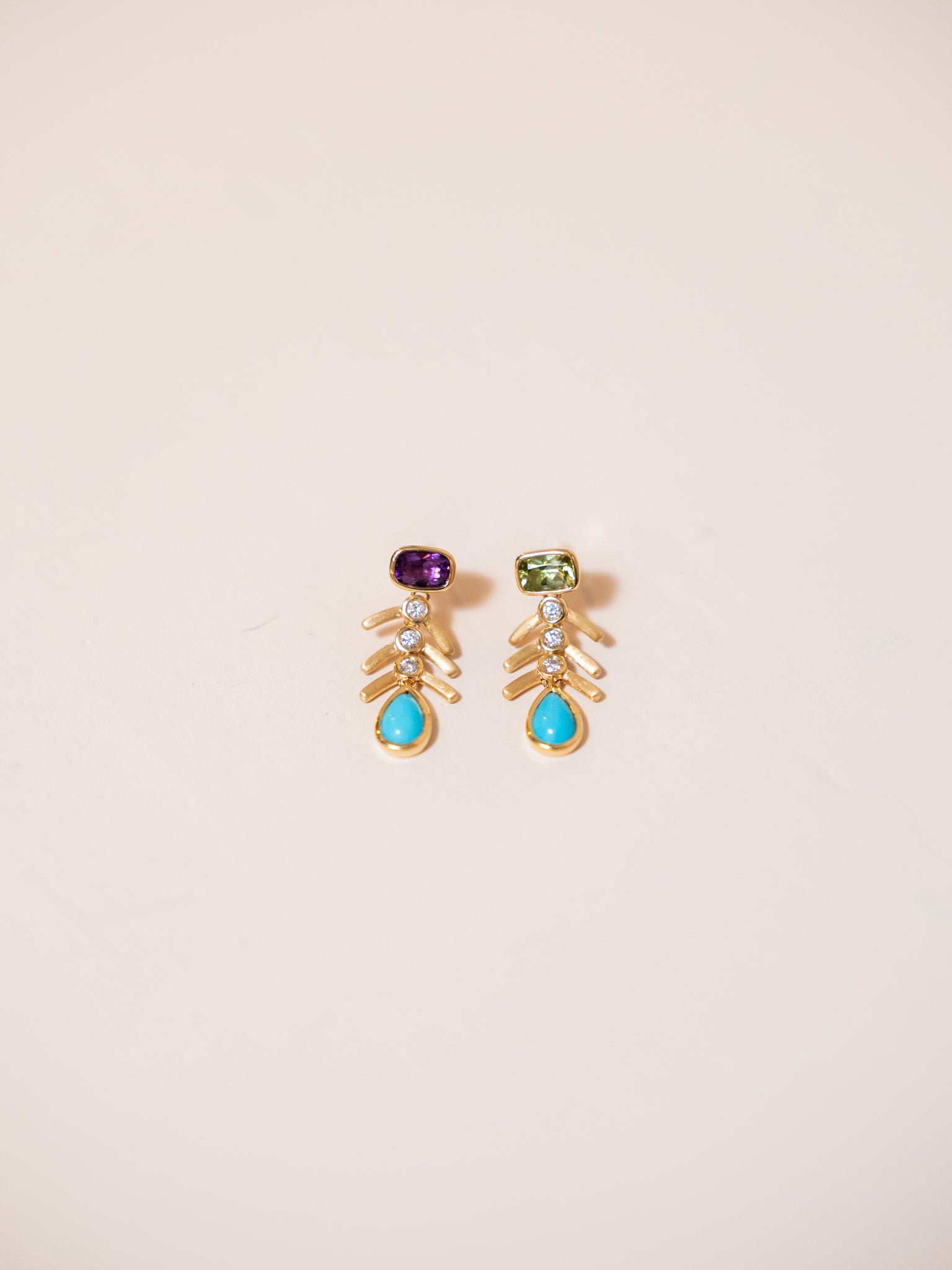 Piska Three Scale Earrings