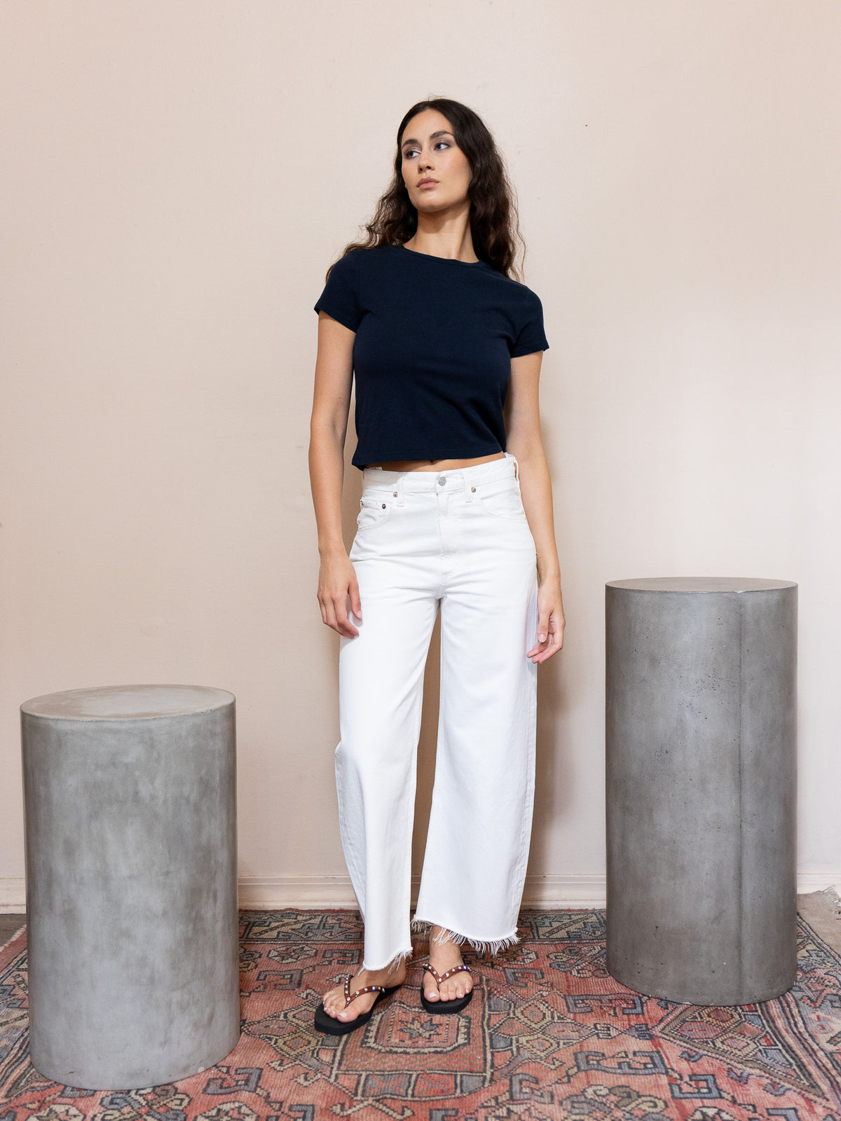 Low Curve Fray Jean
