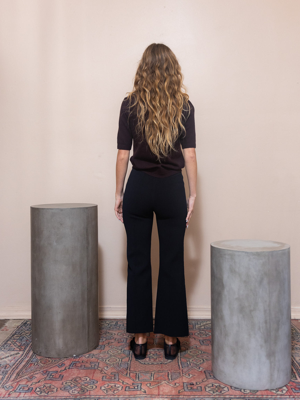Rene Pull On Pant in Black