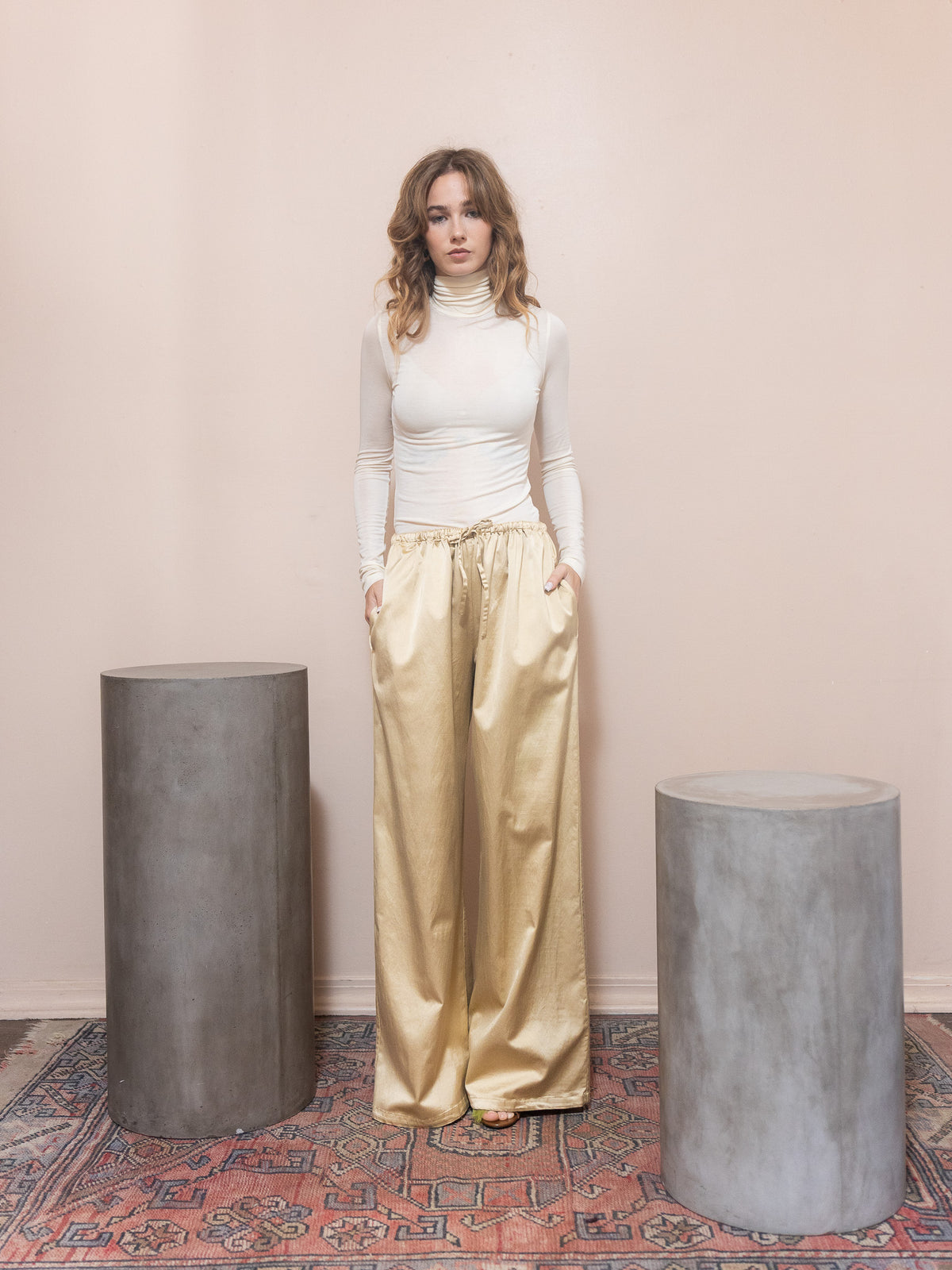 Pascale Turtleneck in Oat Milk