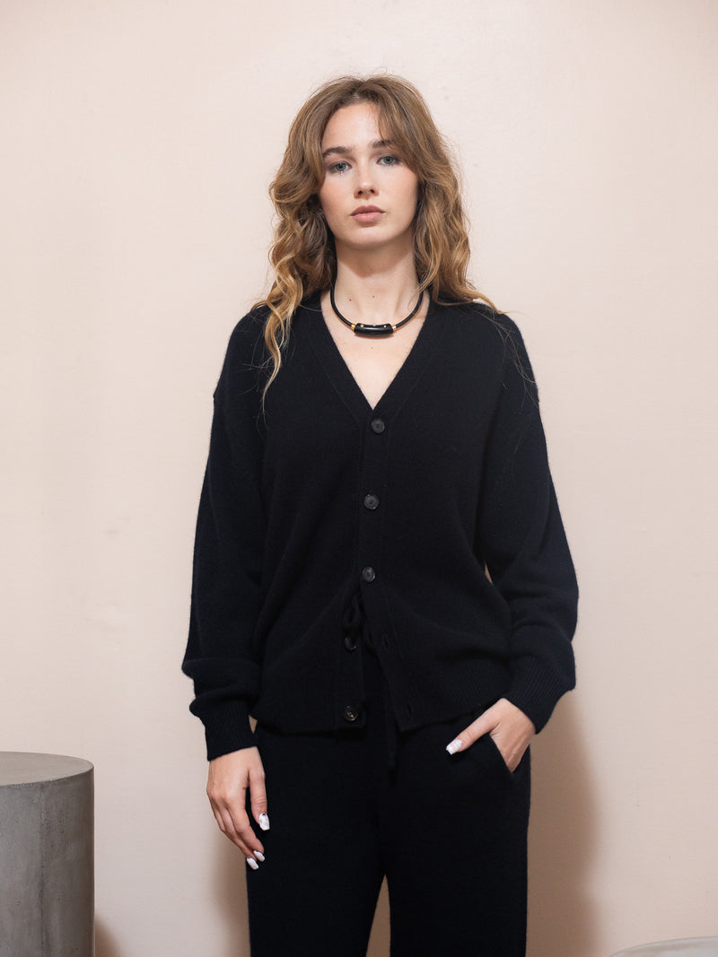 Baby Cashmere Knit Cardigan in Black – PILOT / POWELL