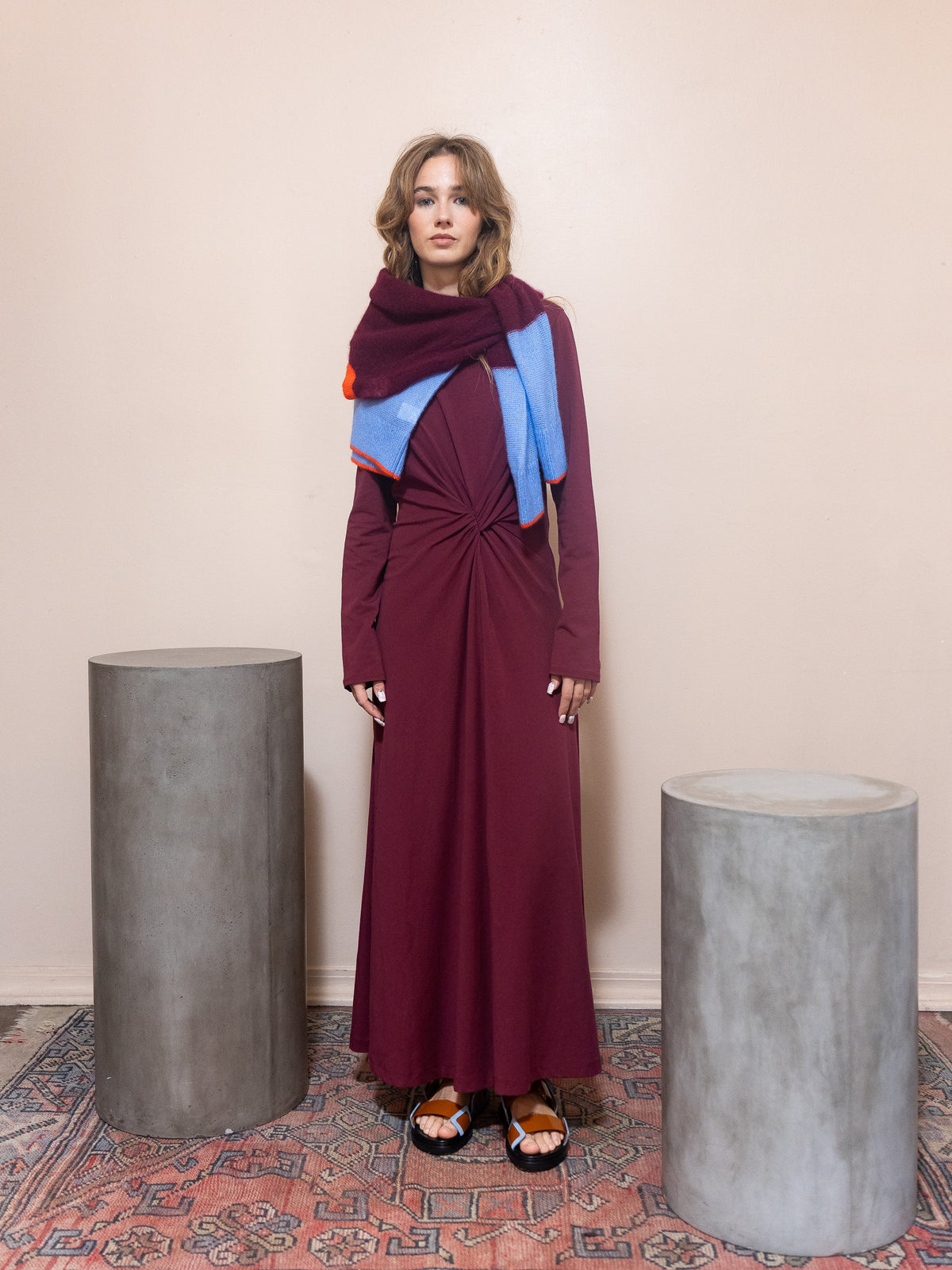 Long Sleeve Volta Twist Dress