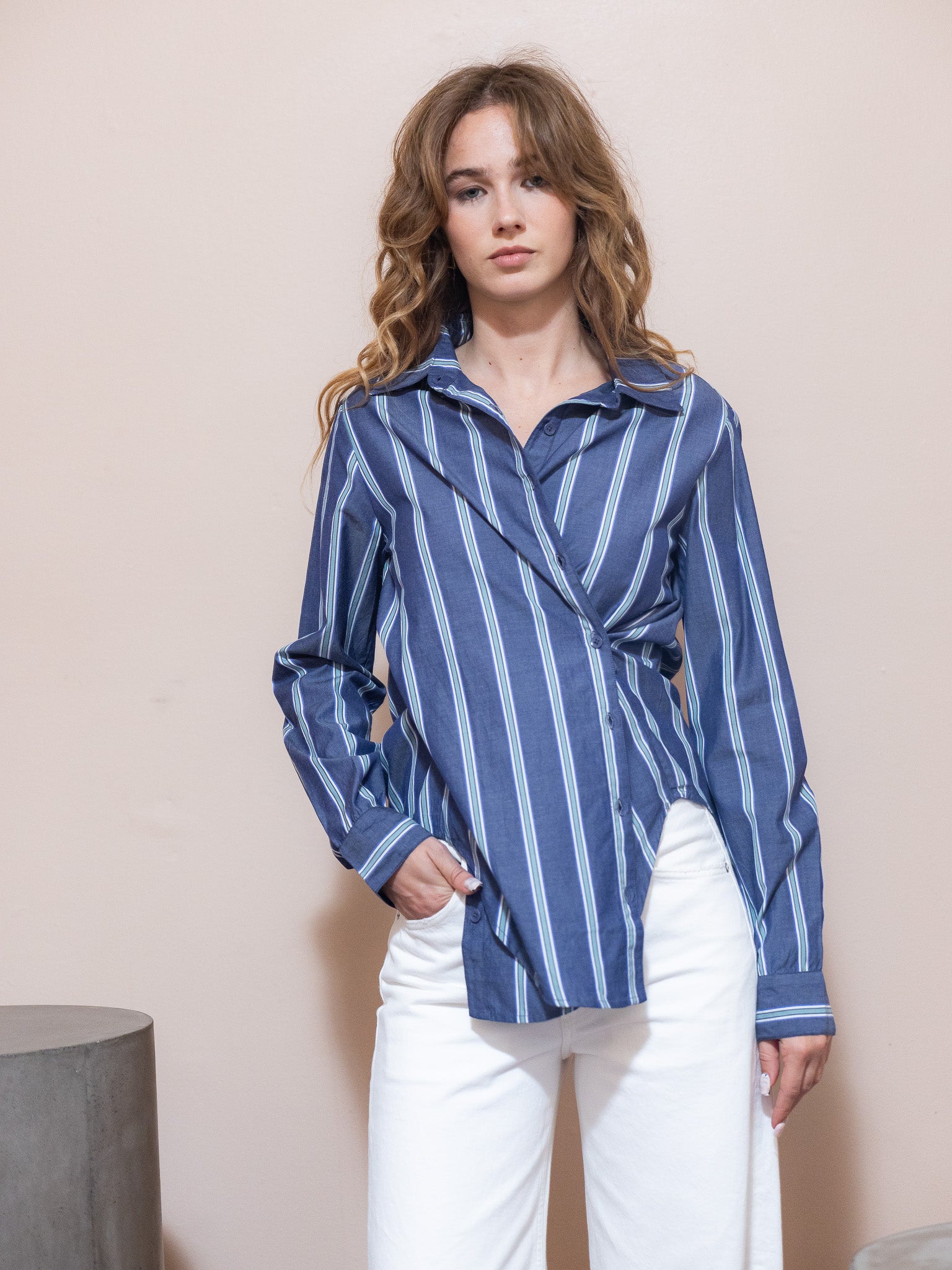Sodi Wrap Button Up