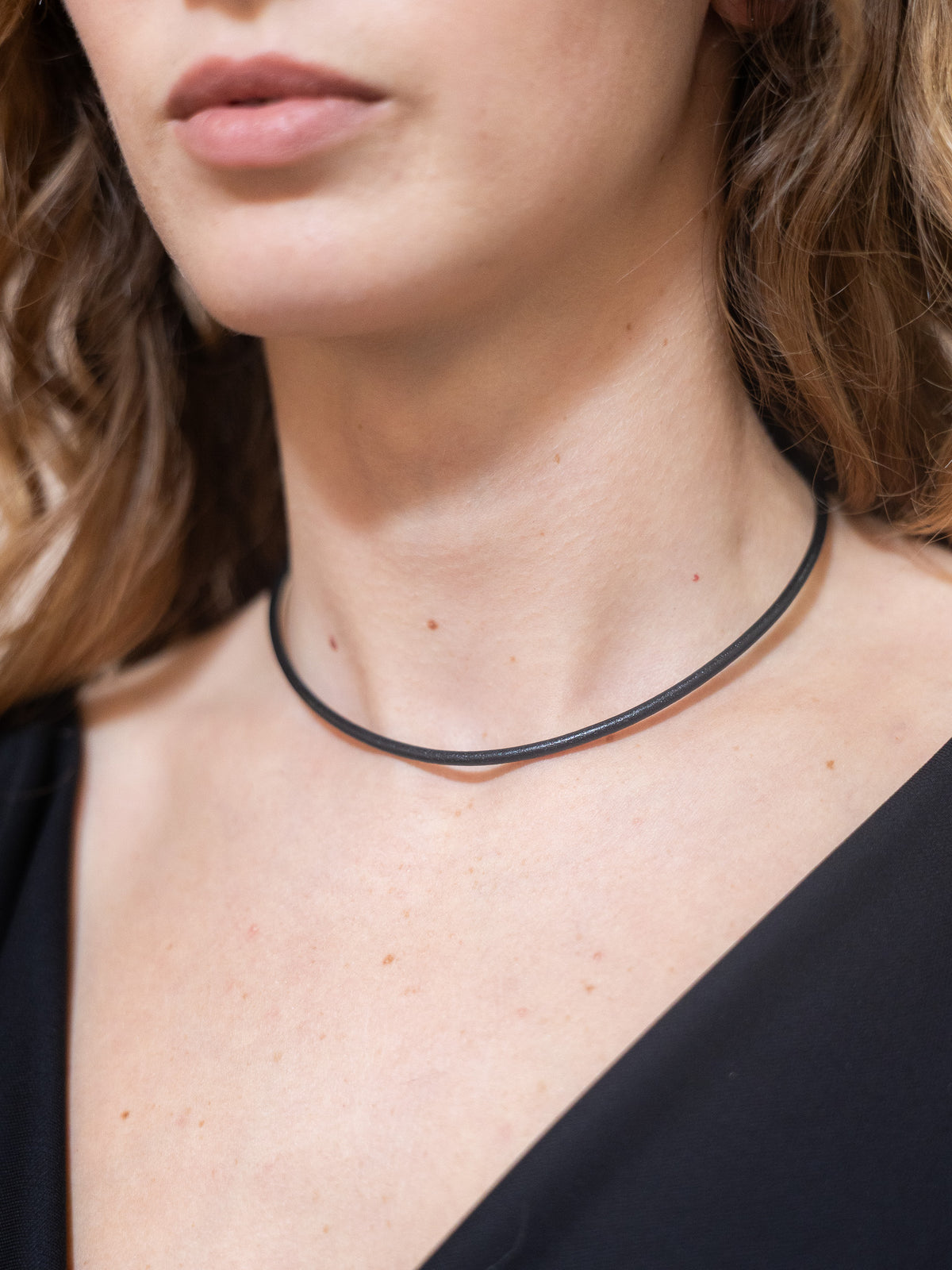 Scuba Black Leather Cord