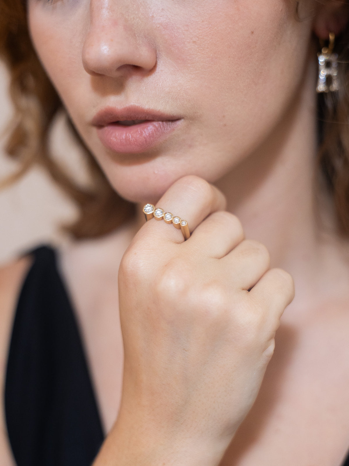 Snorkel Ring with Diamonds
