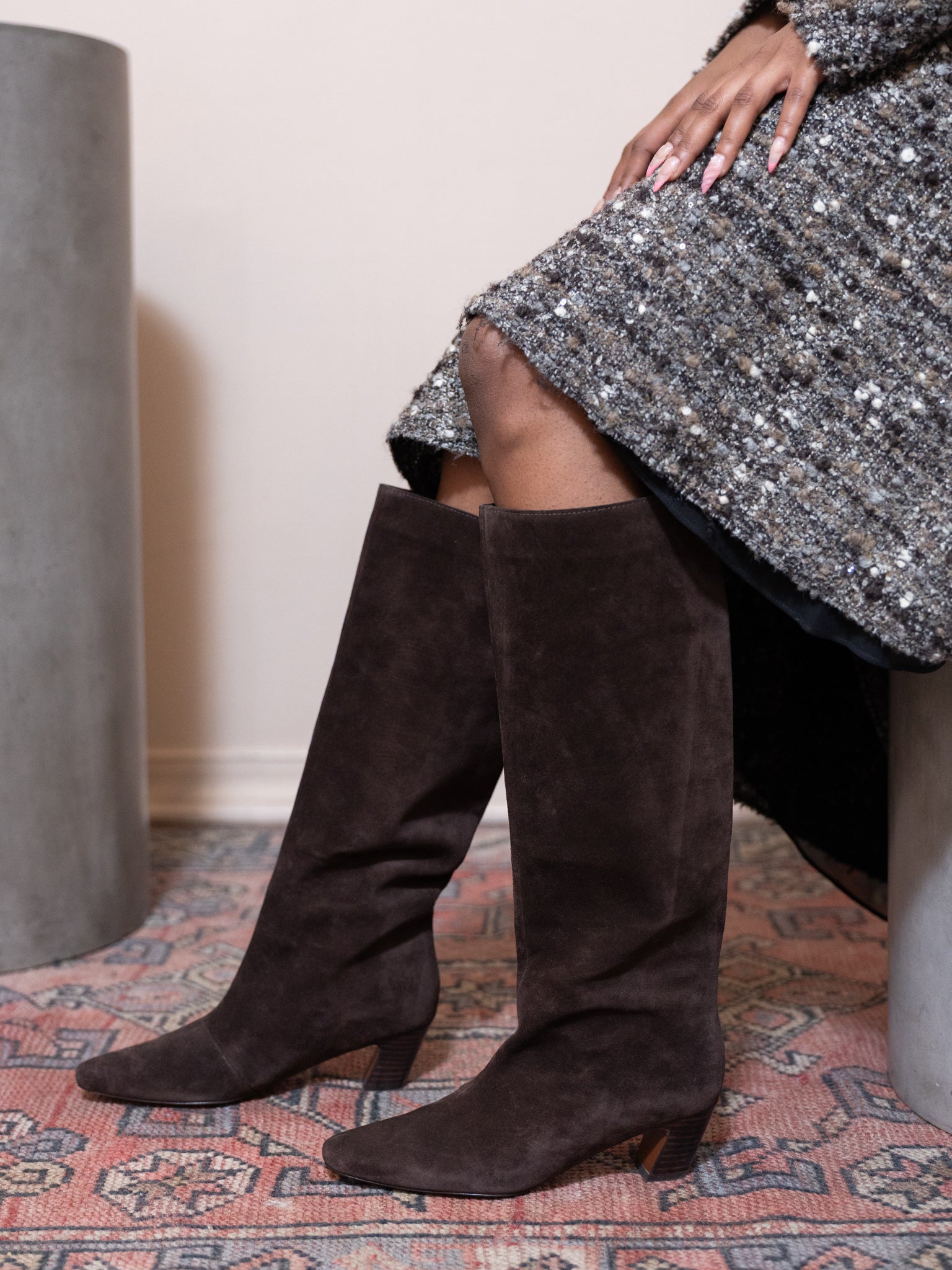 Marley Kicked Heel Tall Boots