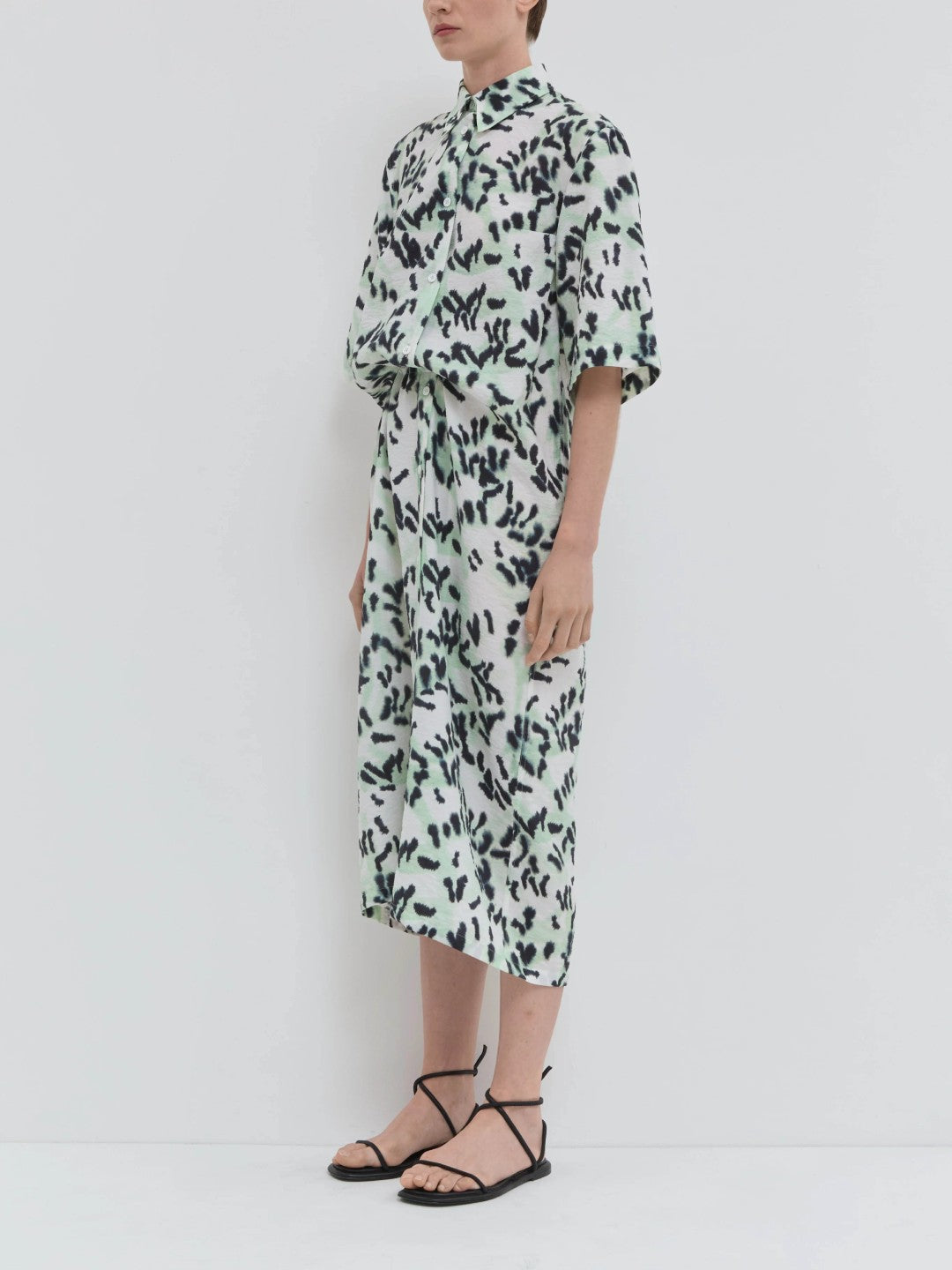 Dababa Dress in Light Jade