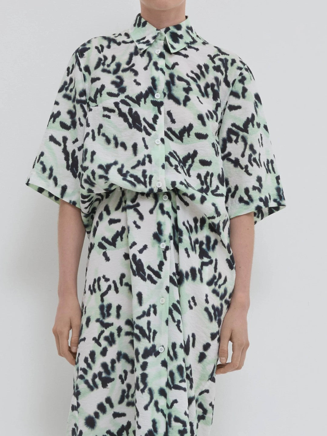 Dababa Dress in Light Jade