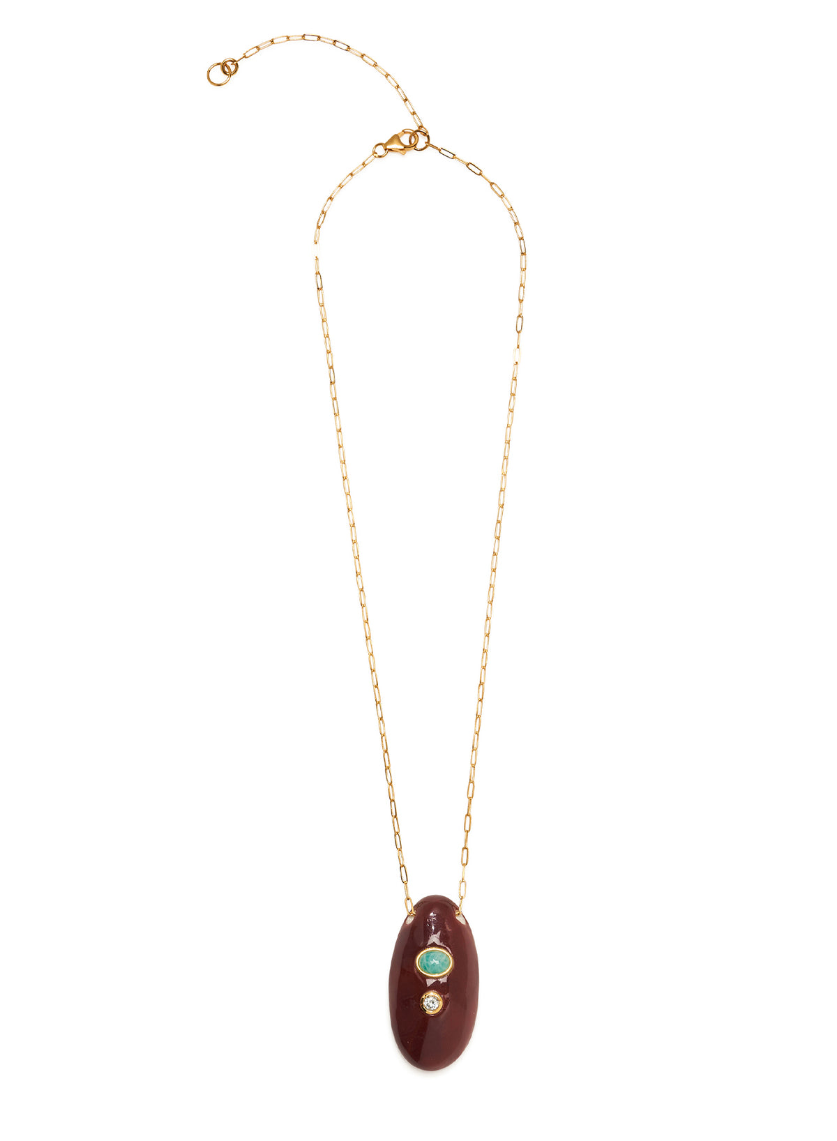 La Paz Pendant Necklace in Umber