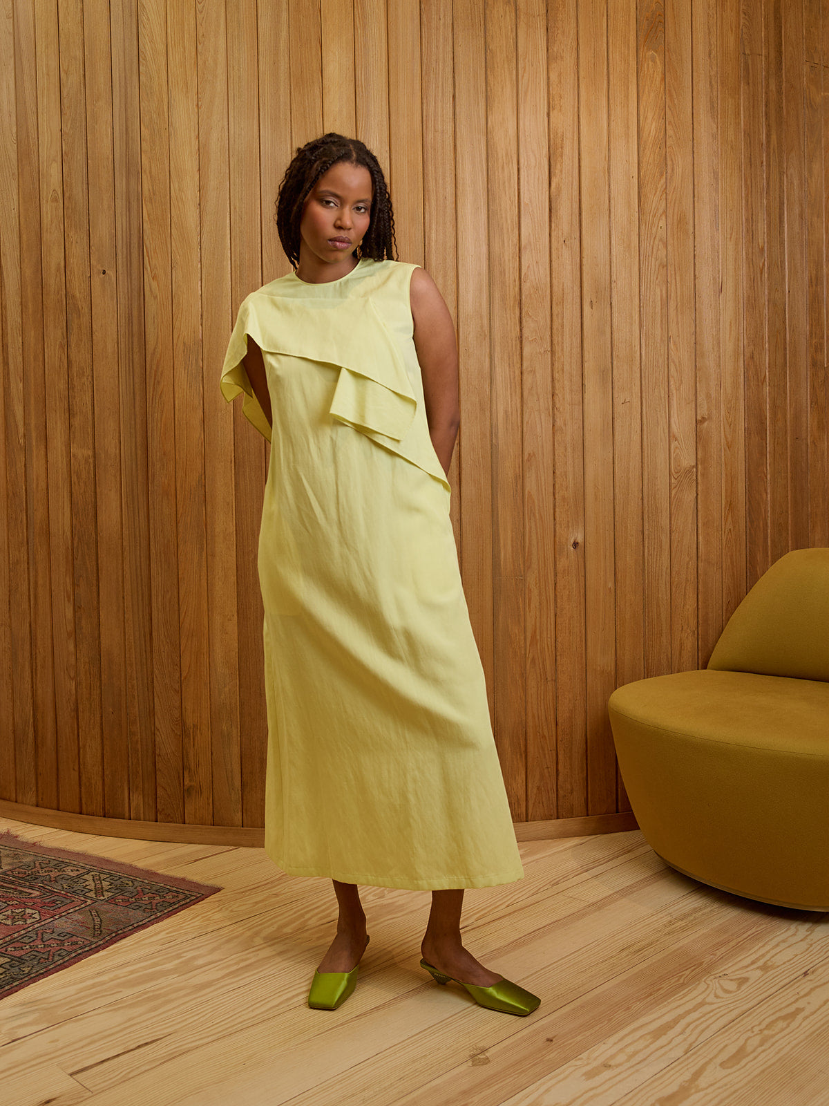 Tea Drape Panel Dress