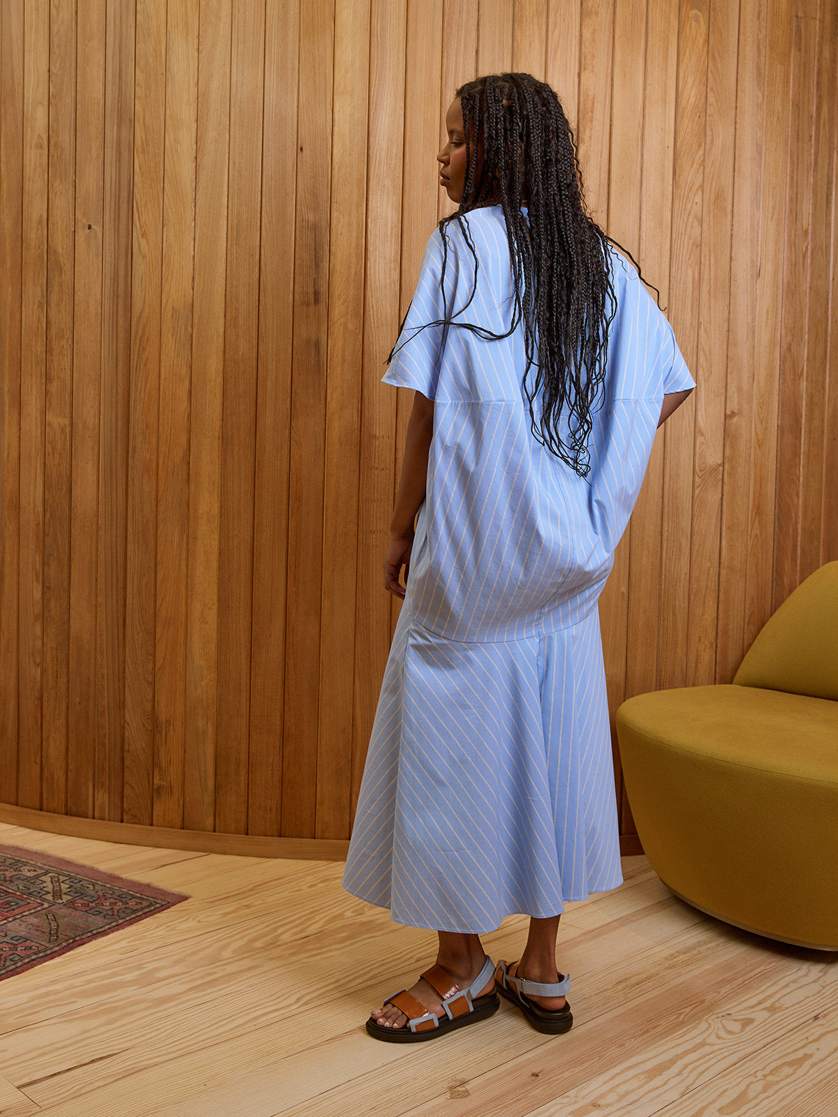 Aura Stripe Shirt Dress