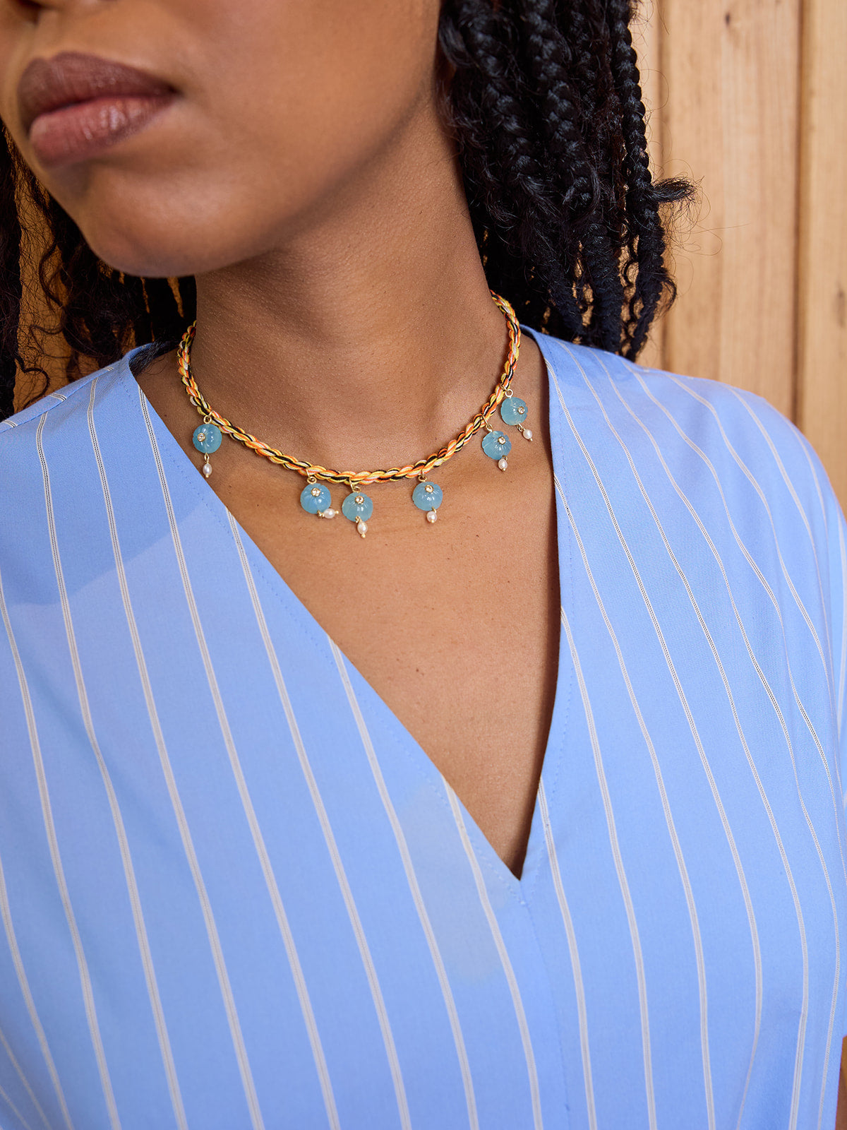 Melon Necklace in Orange