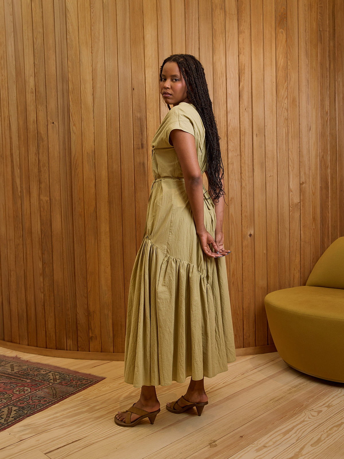 Sara Gather Panel Dress