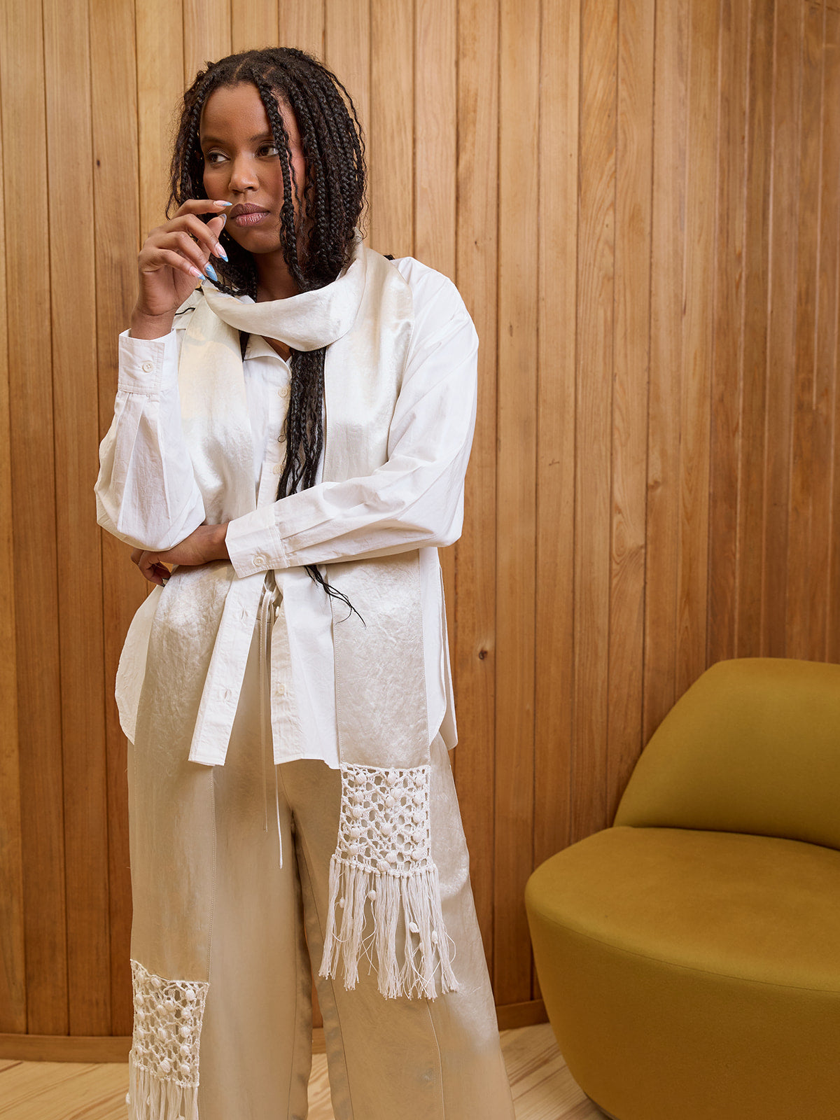 Macrame Opera Scarf