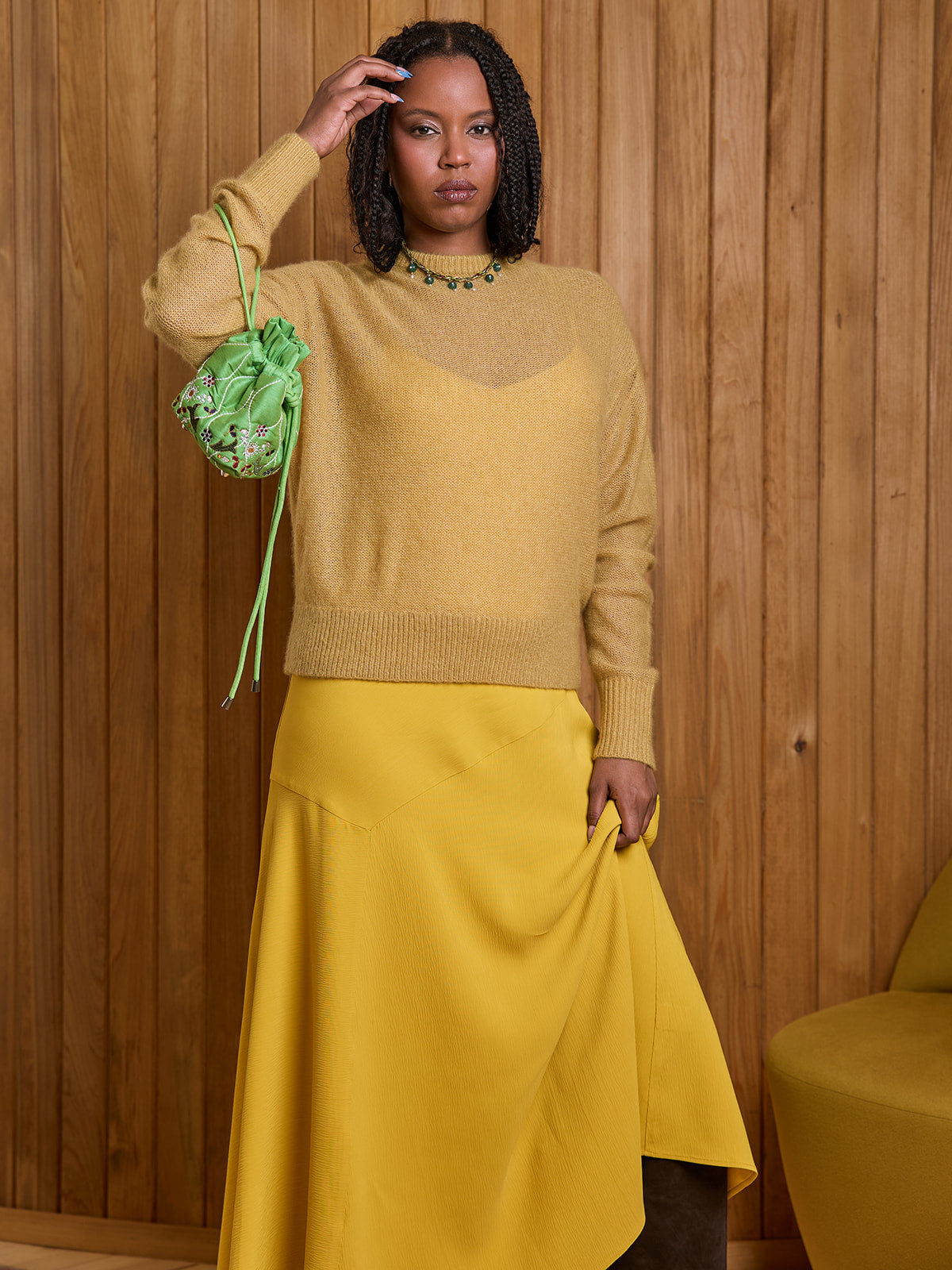 Anne Pouch in Green
