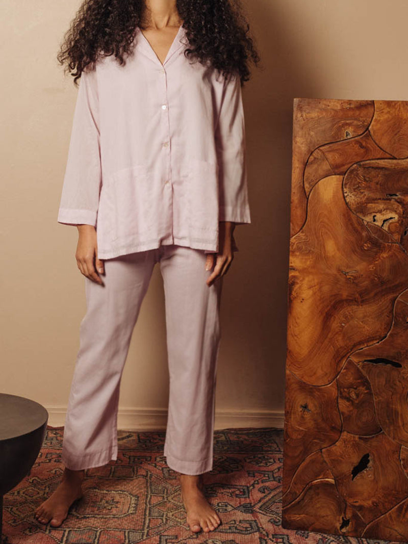 Oversized Pajama Set in Soft Lilac