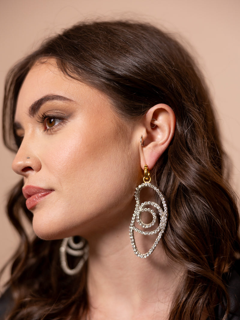 Crystal Jetty Earrings