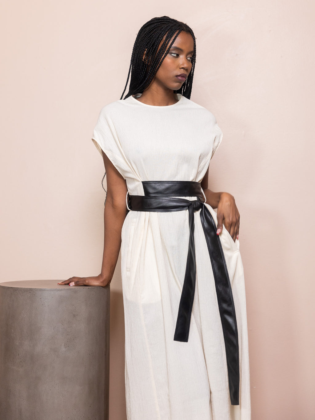 Tuuli Belted Jersey Dress