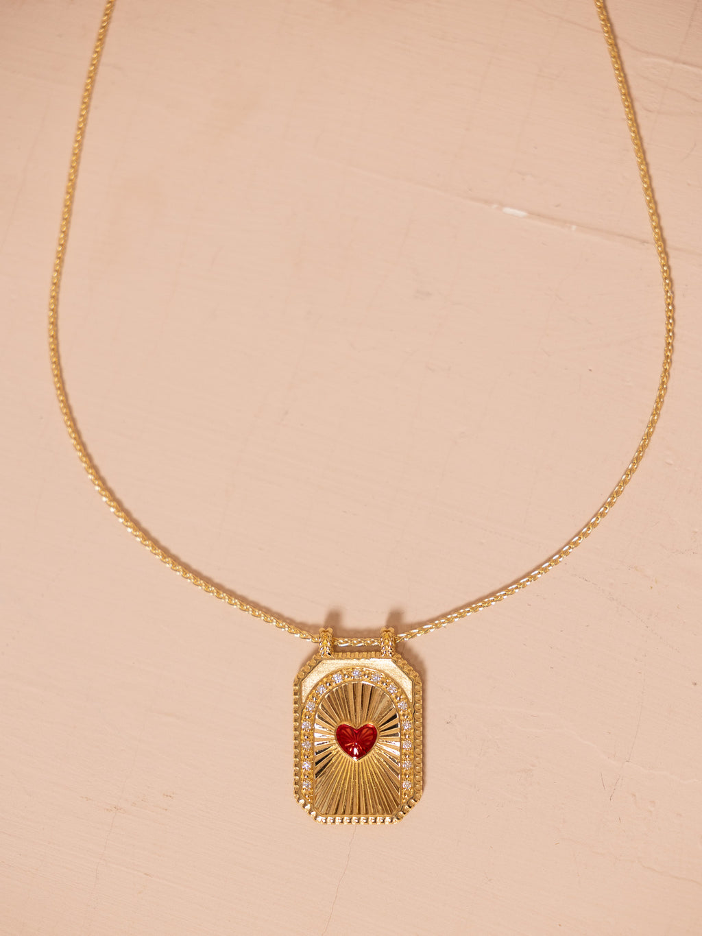Heart Scapular Necklace