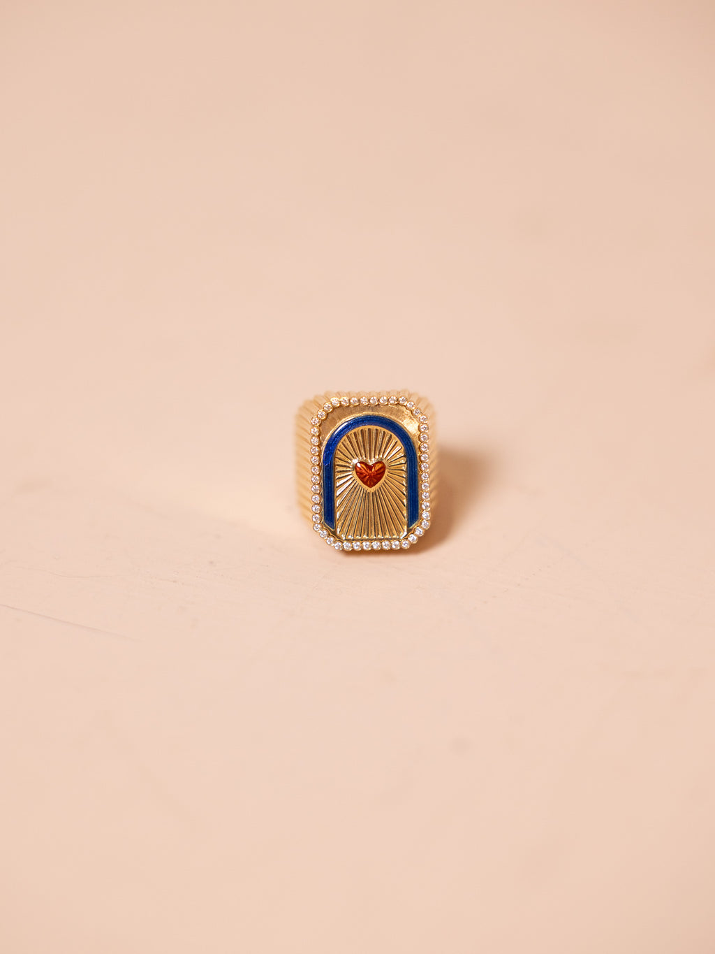 Heart Mini Scapular Ring