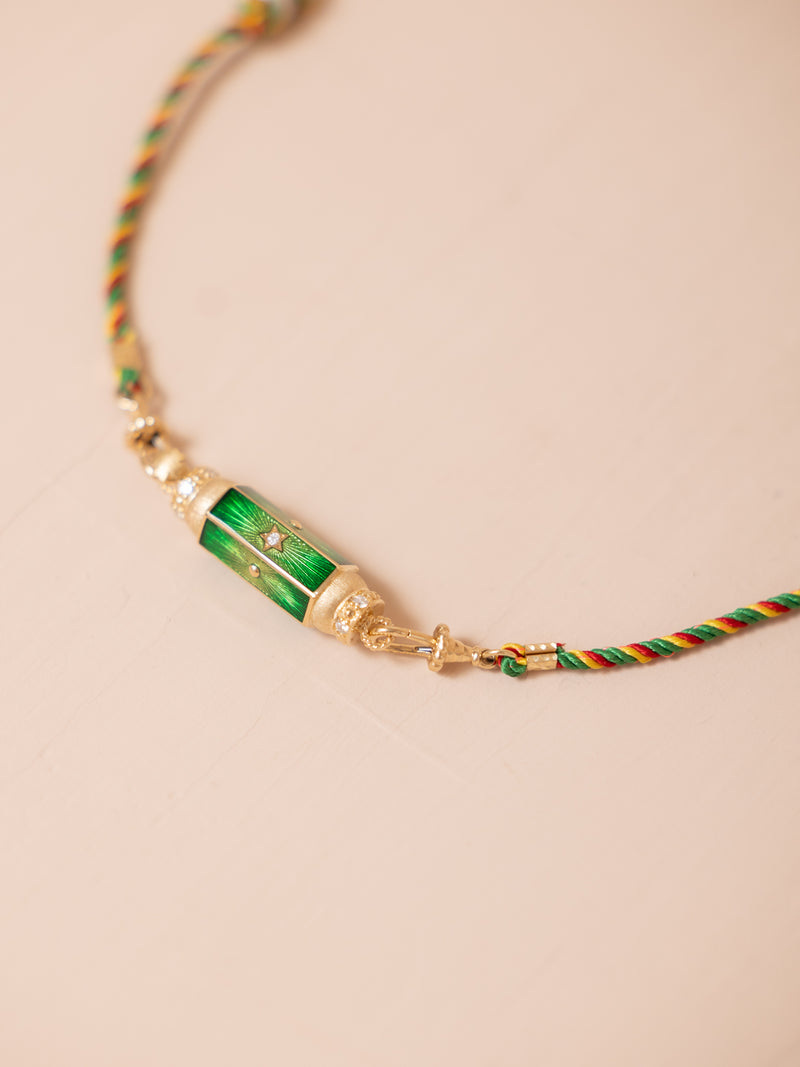Green Baby Locket Necklace