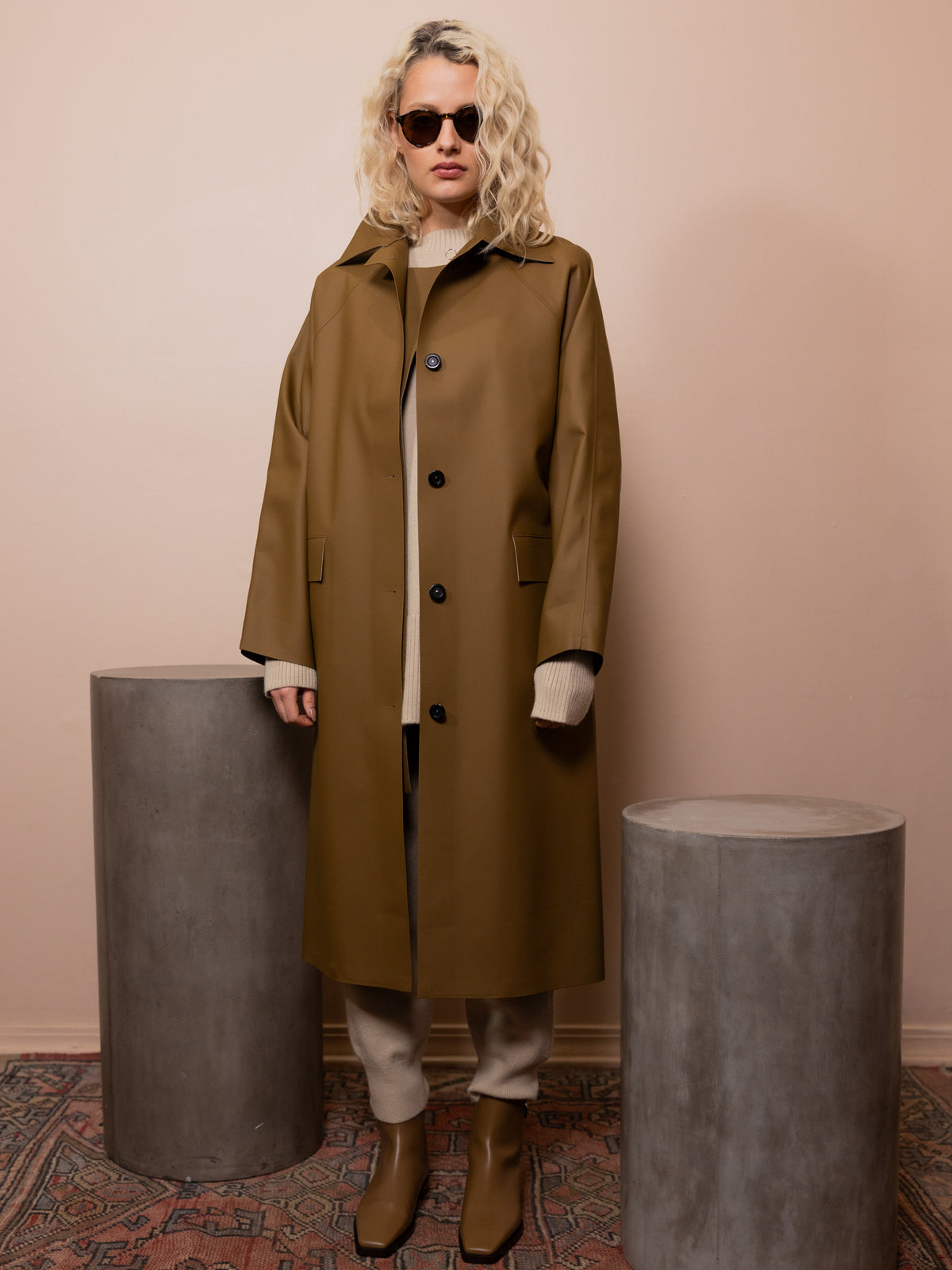 Original Below Rubber Coat in Breen