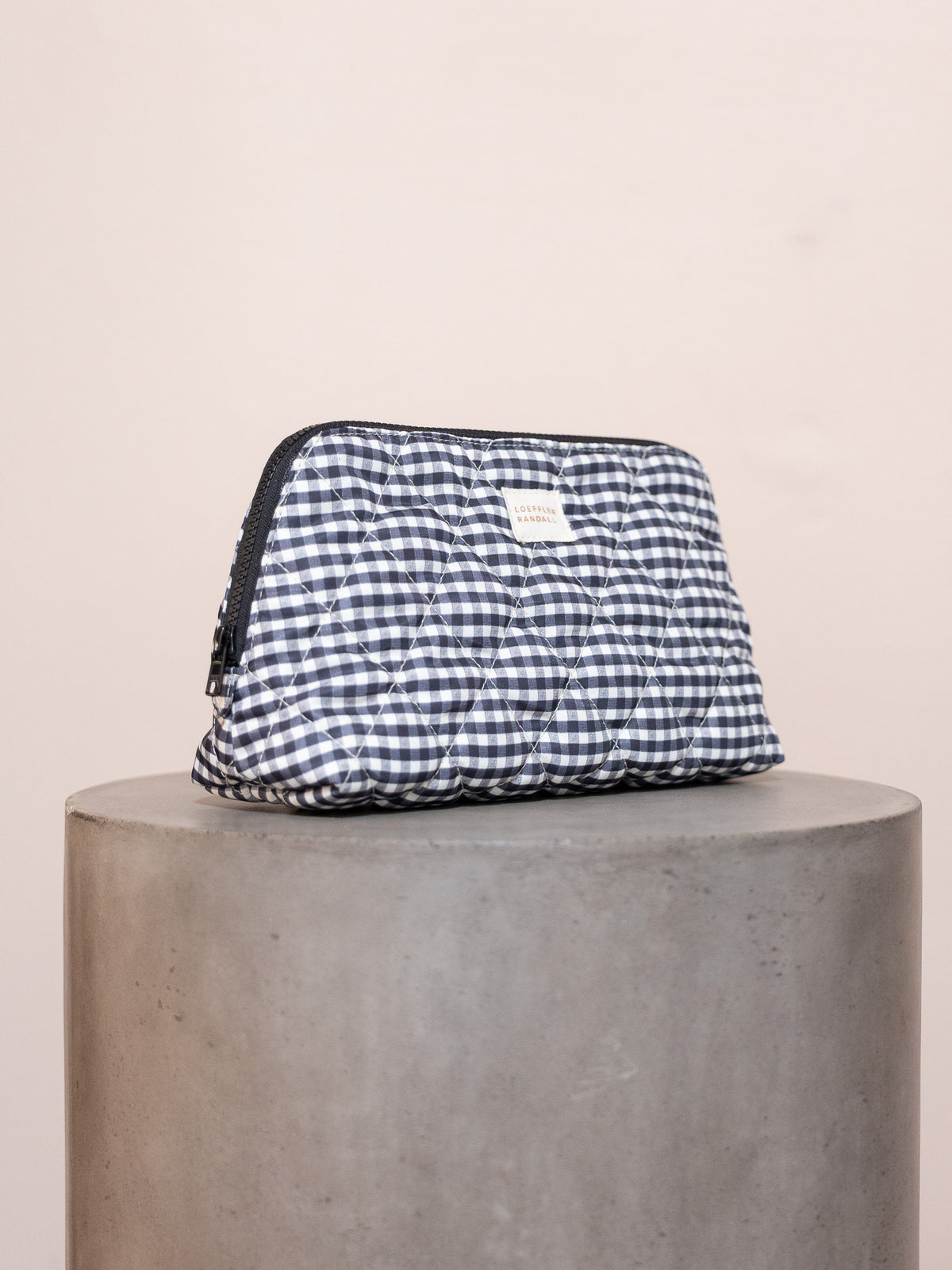 Frances Cosmetic Pouch in Black and White