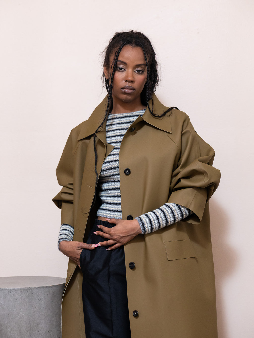 Original Below Rubber Coat in Breen