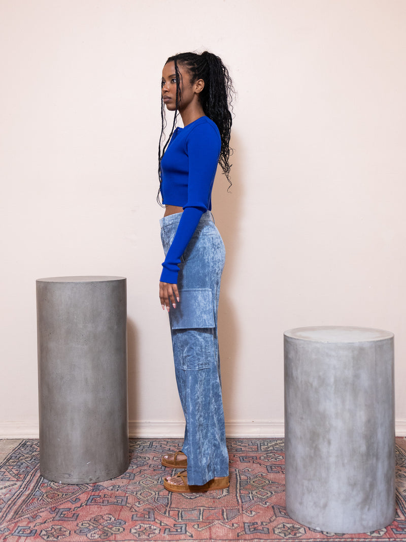 Rib Knit Short Cardigan – PILOT / POWELL