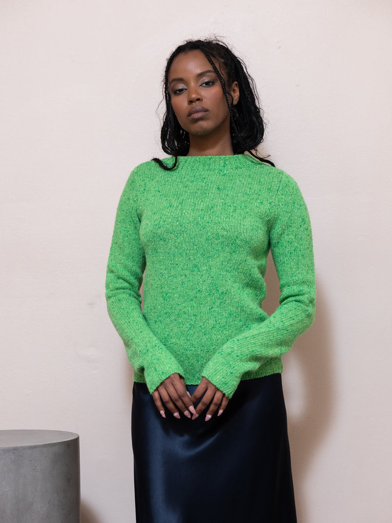 Cashmere Melange Knit Sweater