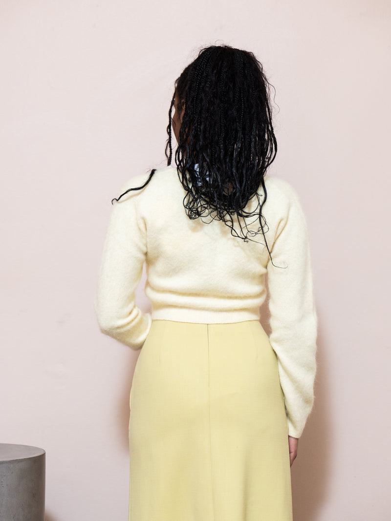 Baby Alpaca Crewneck Cardigan – PILOT / POWELL