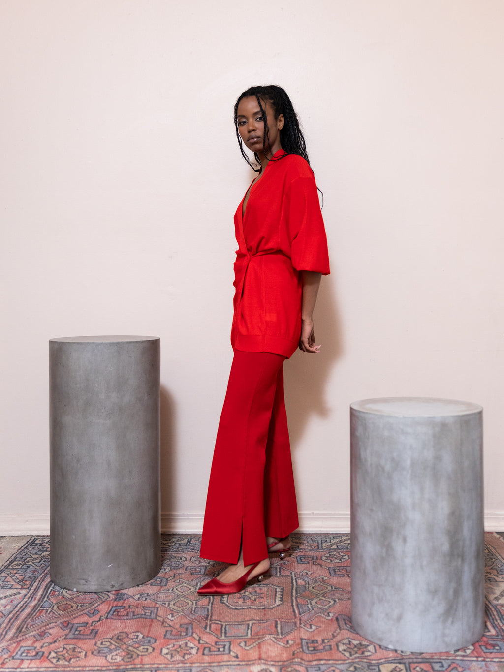 Petite Hana Pull On Flare Pant