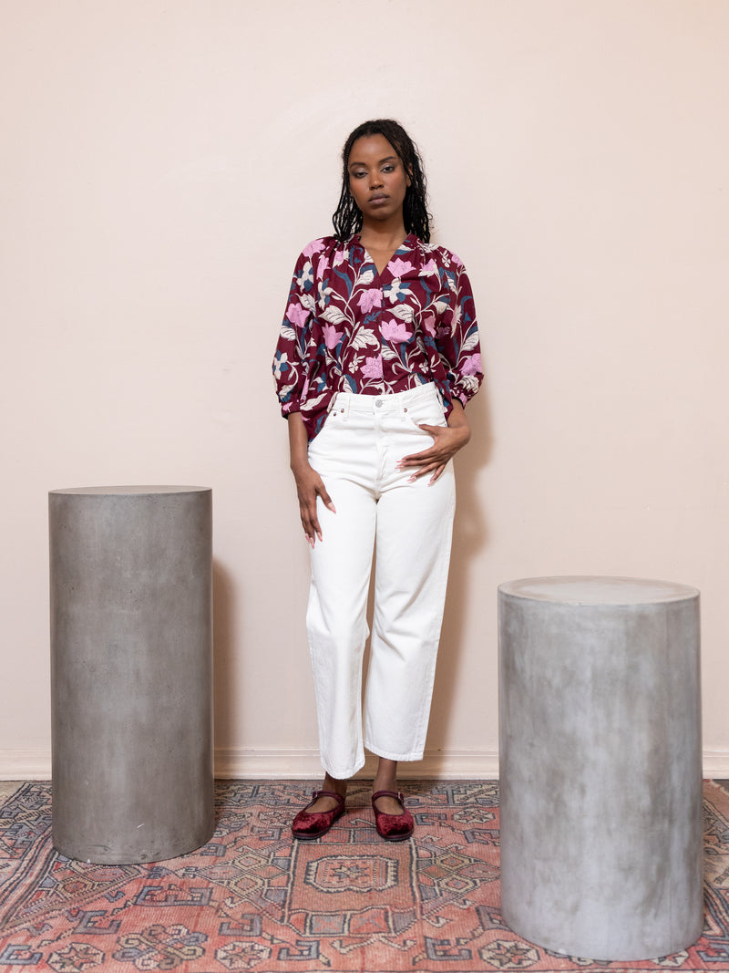 90's Crop Jeans in Fortune Cookie