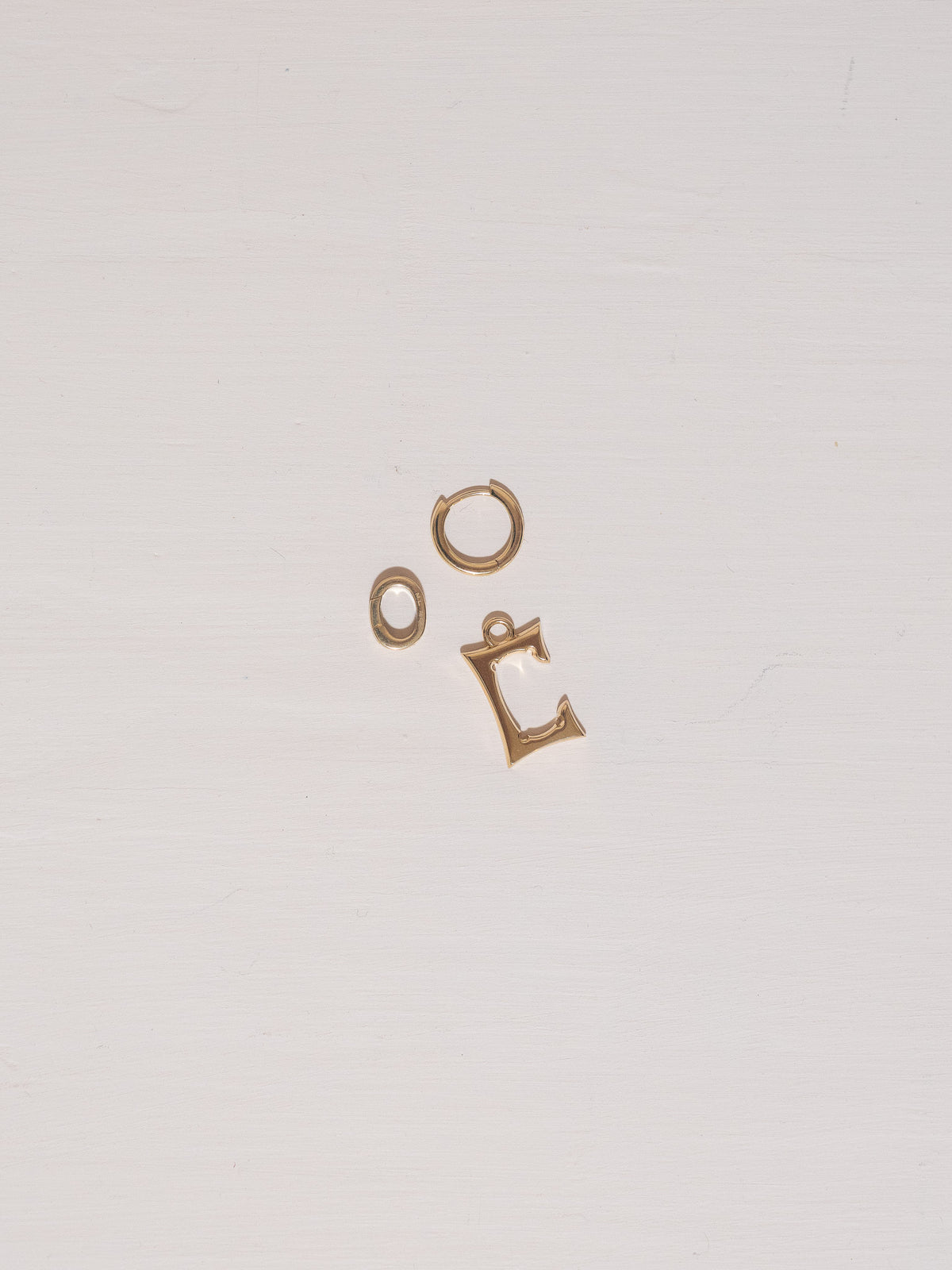 Gold "C" Letter Pendant