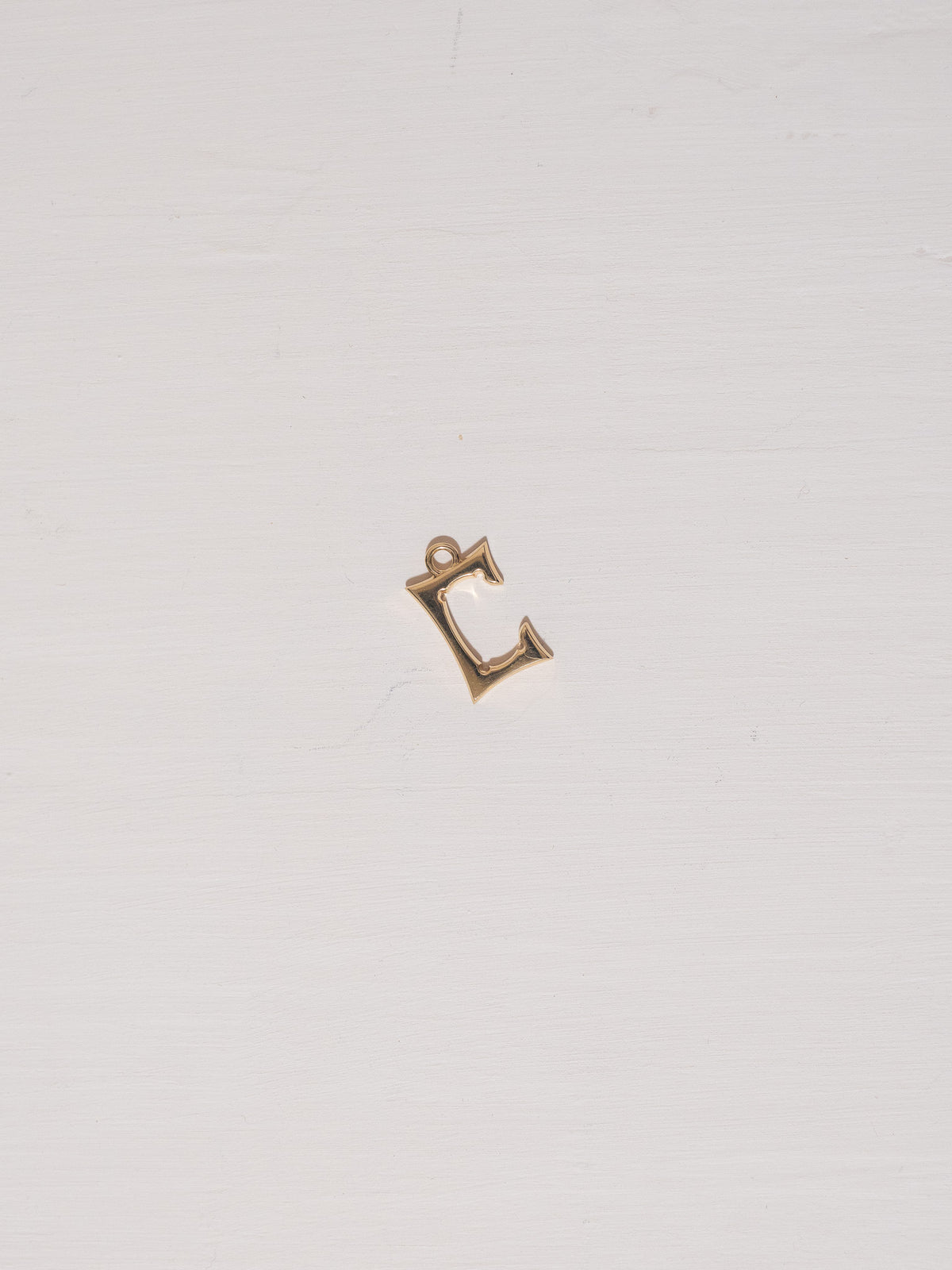 Gold "C" Letter Pendant