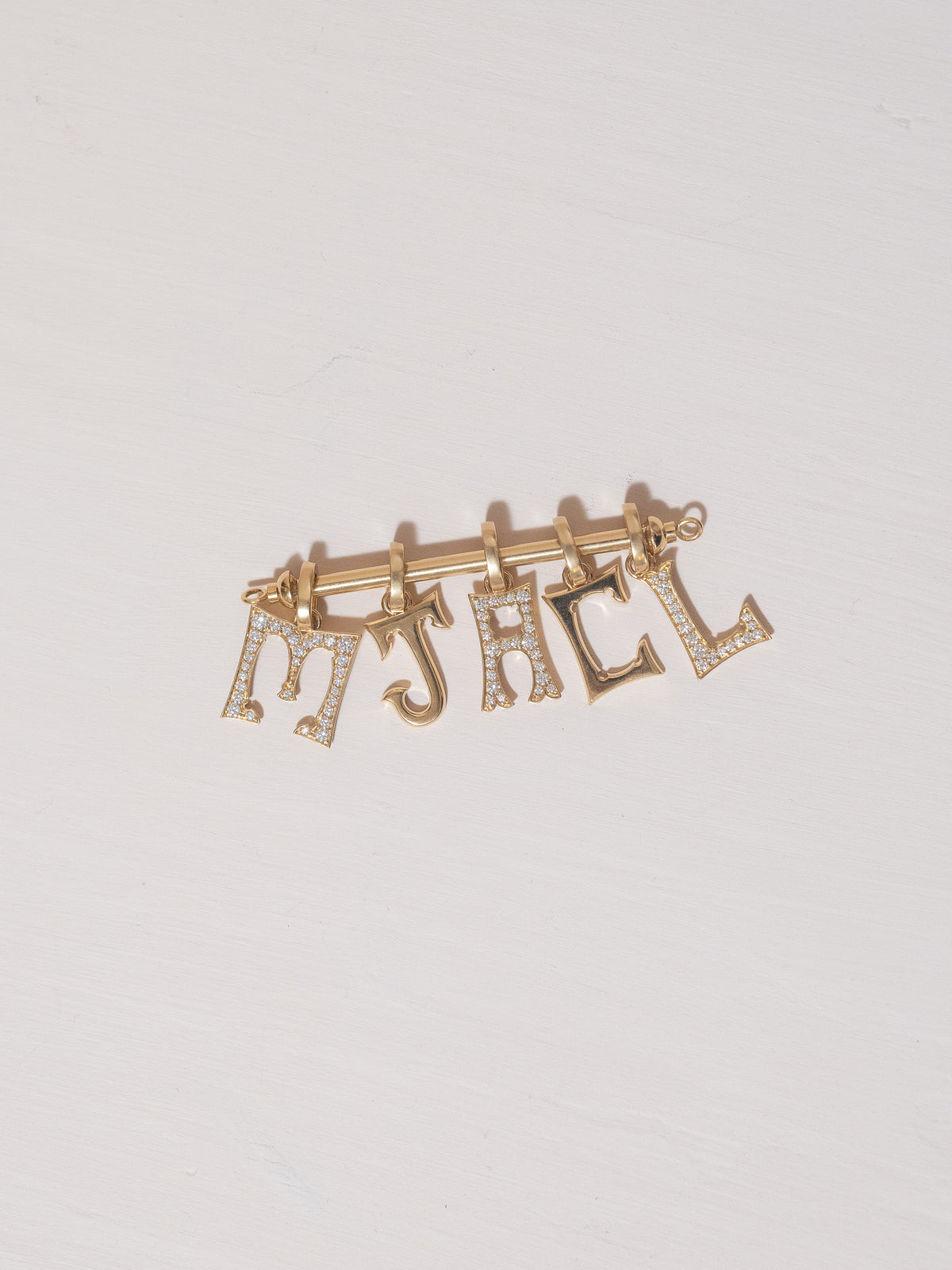 Gold "C" Letter Pendant