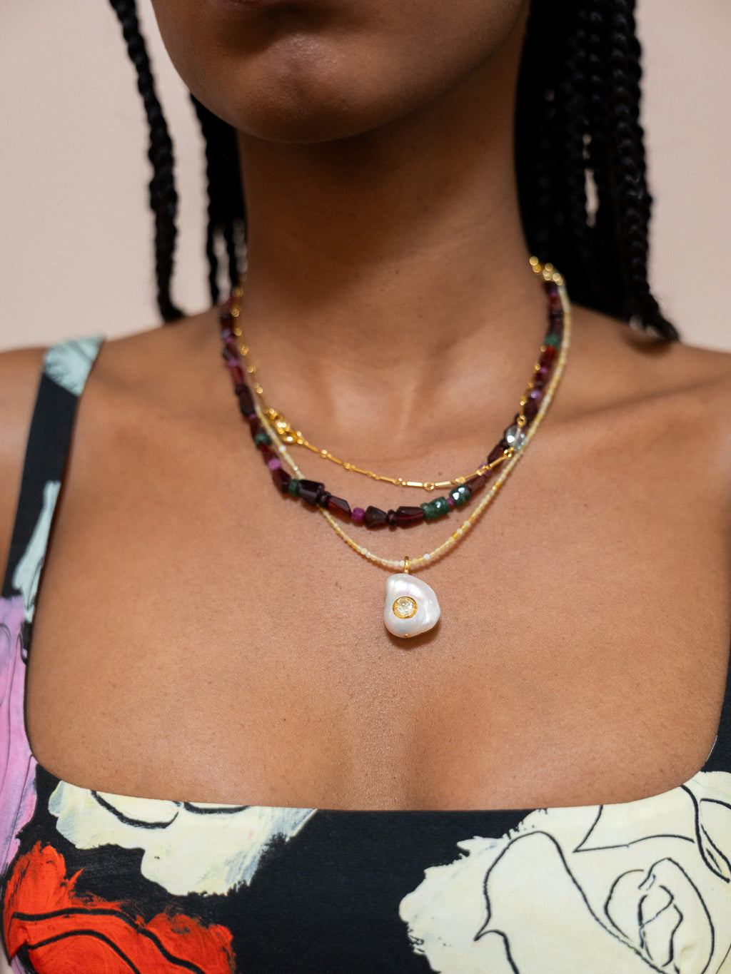 Athena Necklace in Midnight