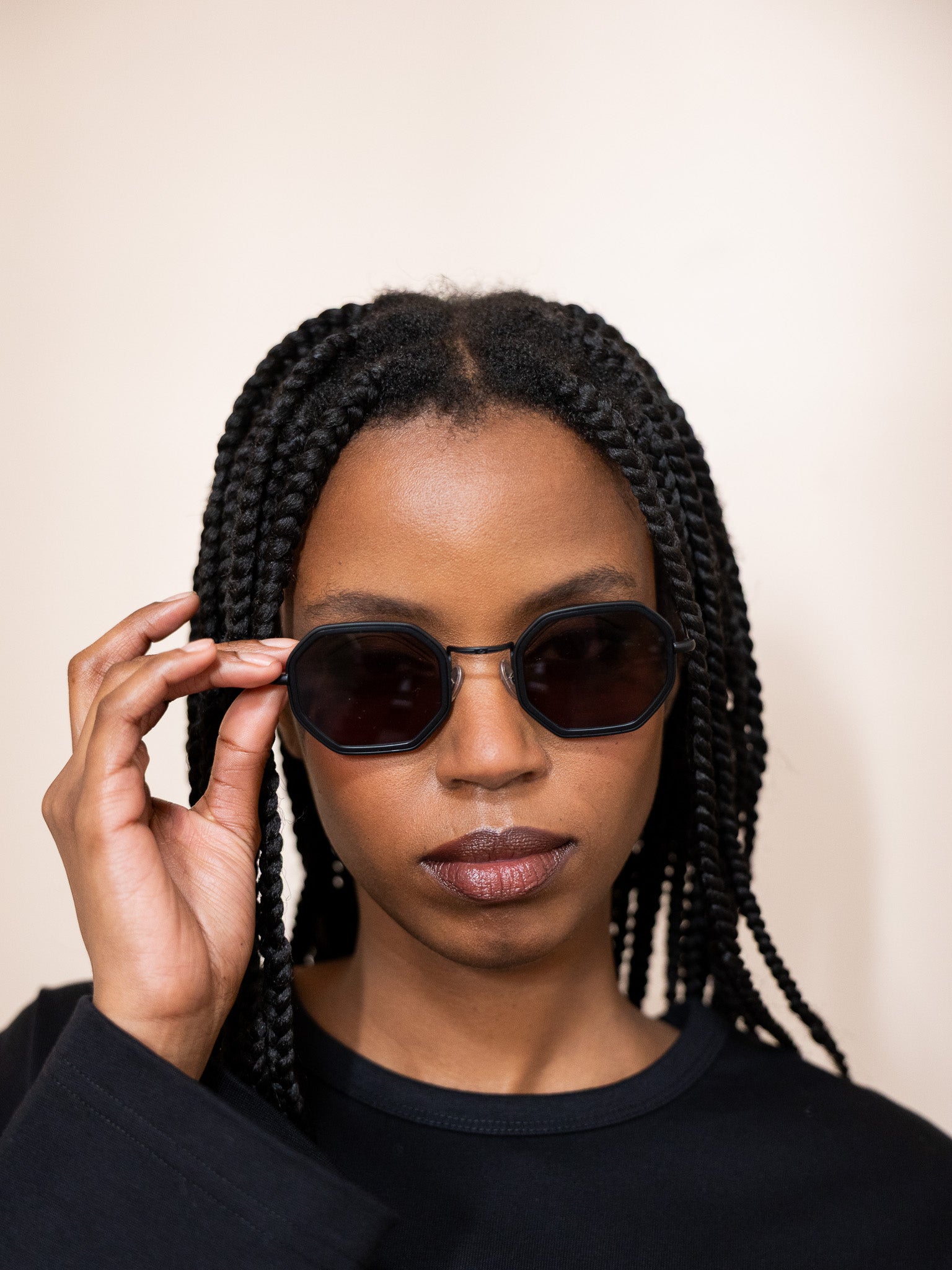 Dylan Tate Sunglasses in Matte Black