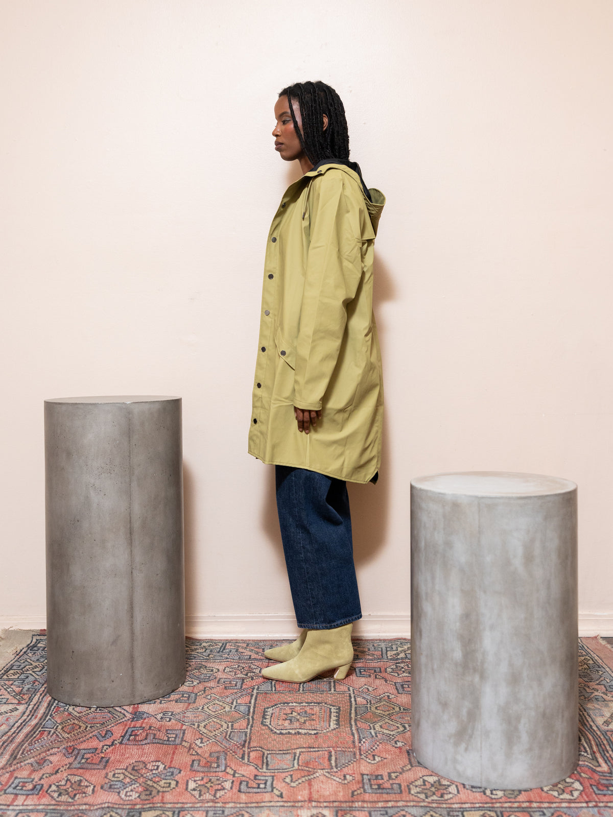 Long Jacket in Khaki