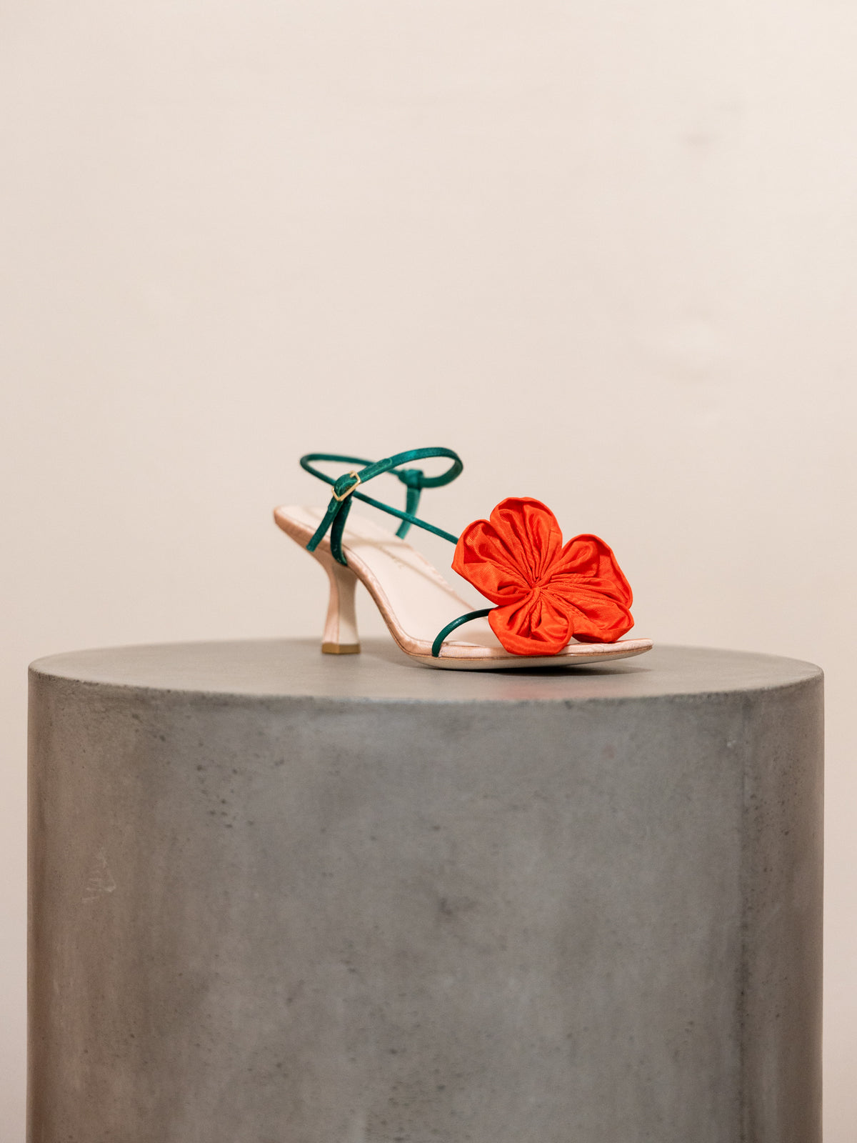 Frank Flower Applique Heel