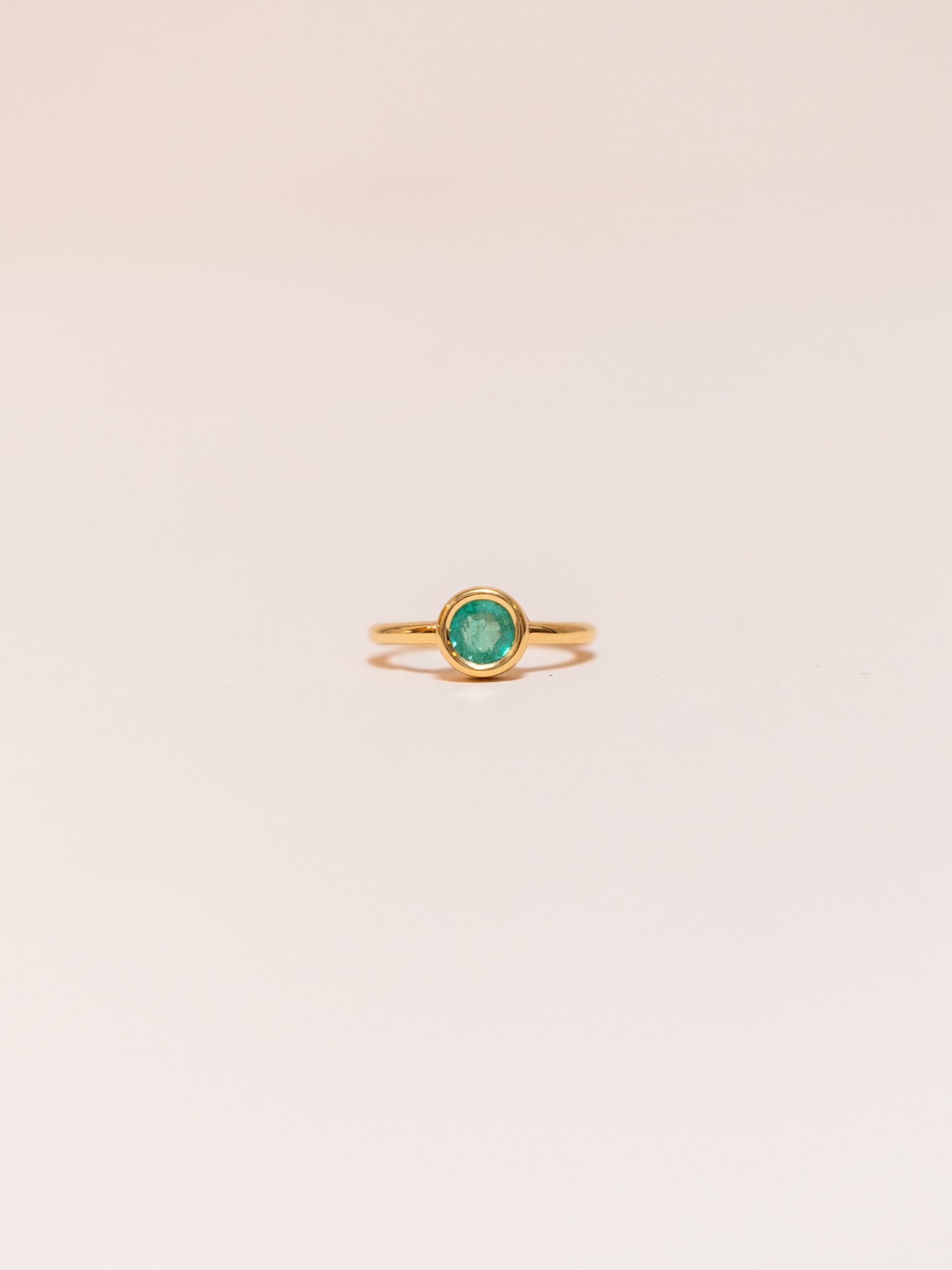Grotto Ring with Emerald