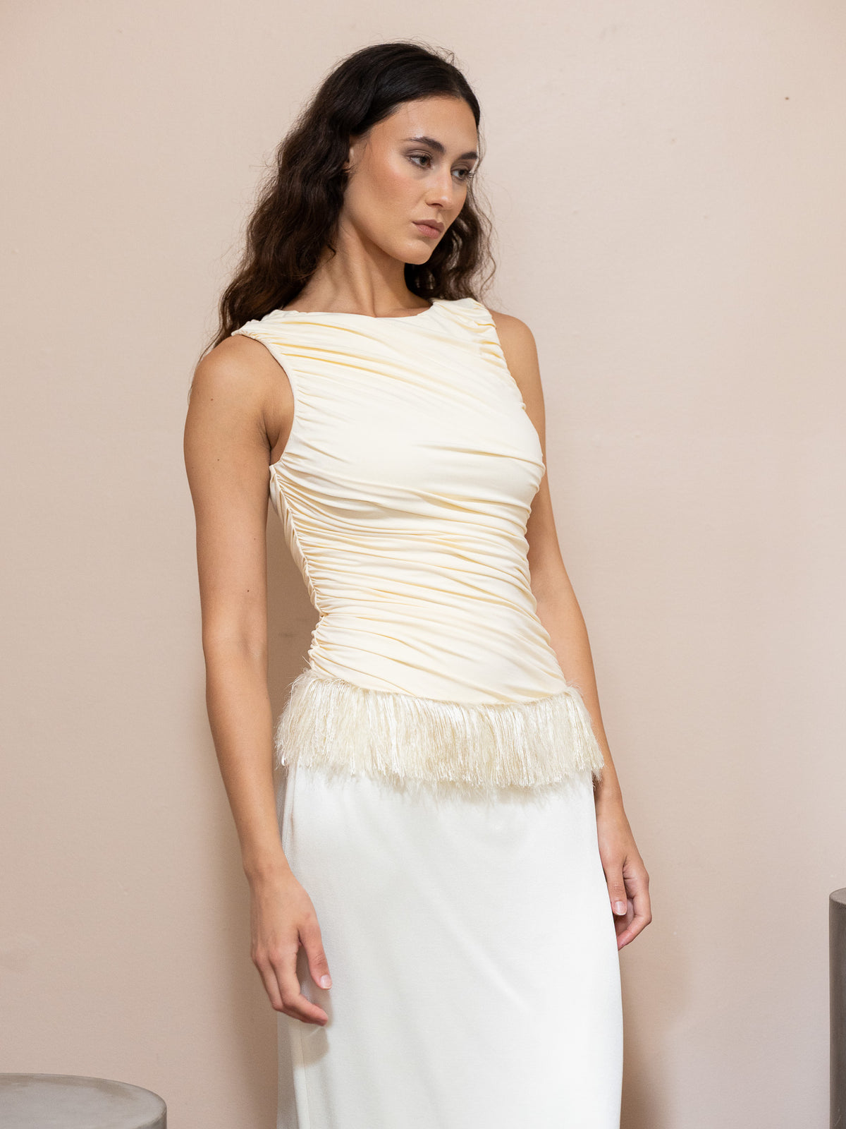 Ora Bodysuit in Cream